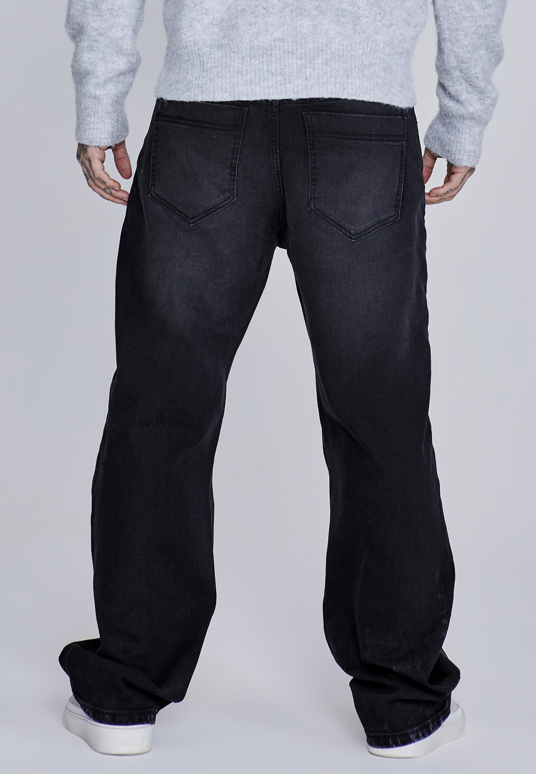 Siksilk Regular-fit-Jeans SikSilk Herren Loose Fit Jeans