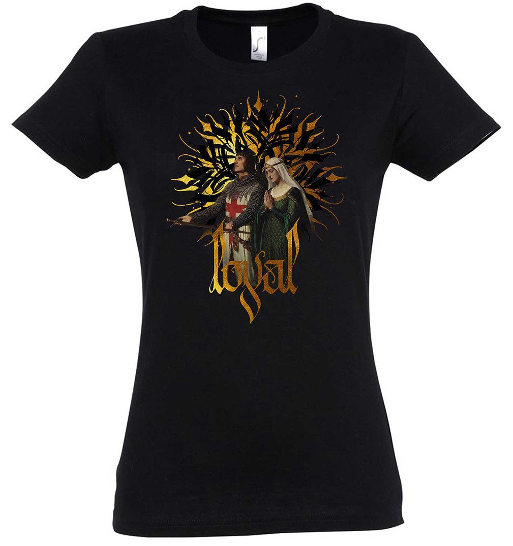 Urban Backwoods Print-Shirt Loyal Knight Damen T-Shirt Seven Knight Virtues Knights Ritter Knight (1-tlg) Chevalier Cavaliere Caballero 7