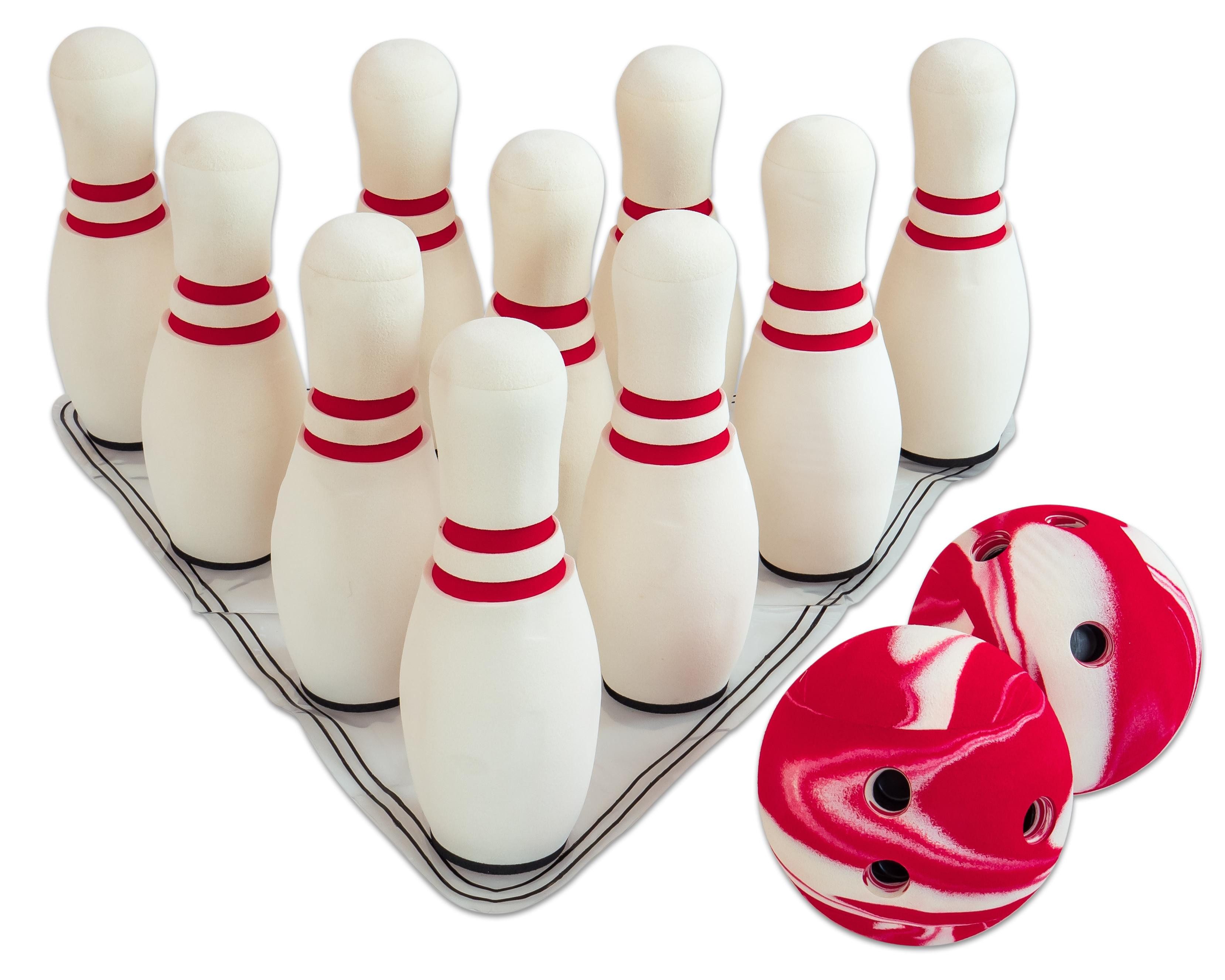 SAFSOF Outdoor-Spielzeug Soft-Bowling-Set - Gefahrloses Bowling für innen und außen, Schaumstoff
