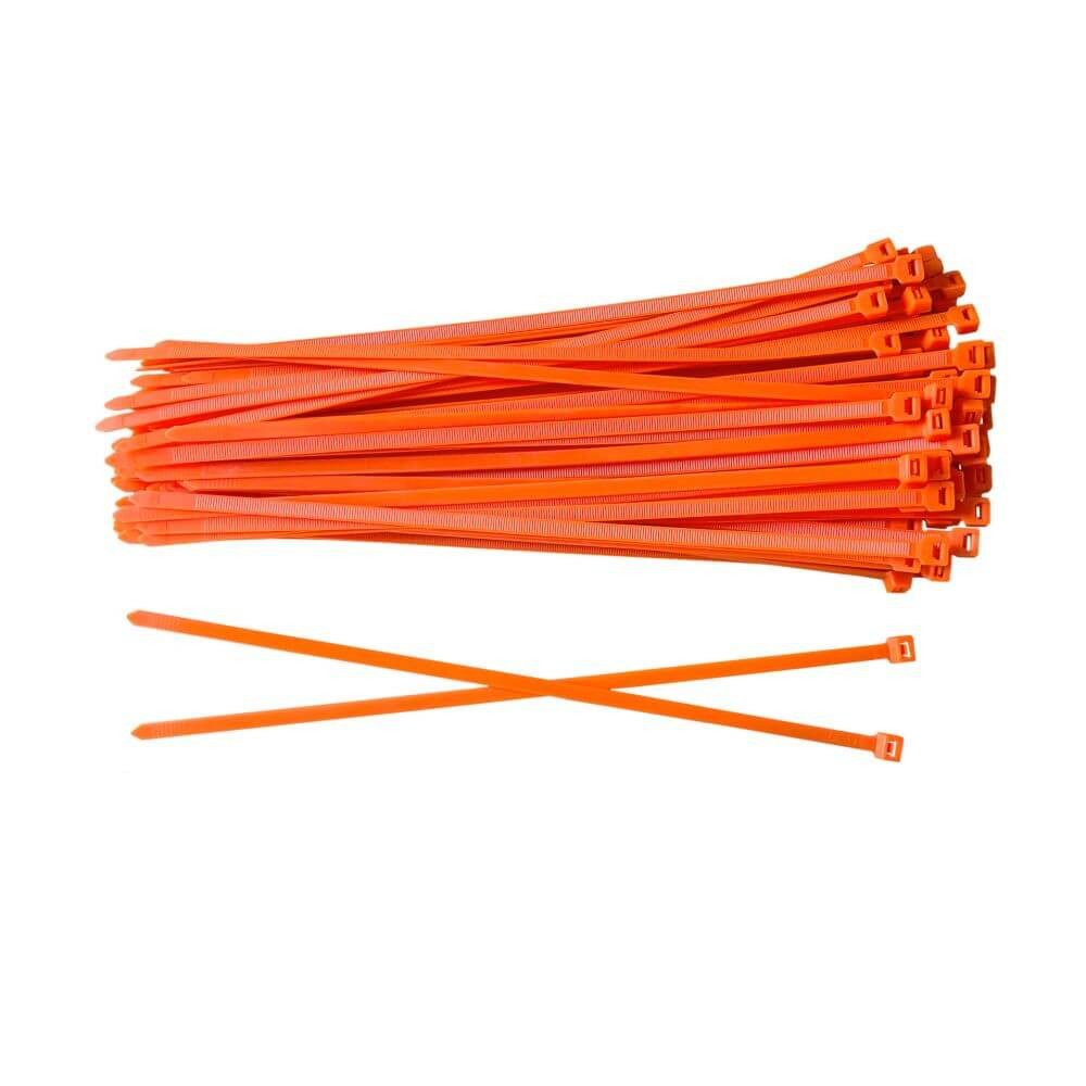 MK24 Handelshaus Kabelbinder Nylon PA6.6, 100 x 2,5 mm, orange (1000-St)