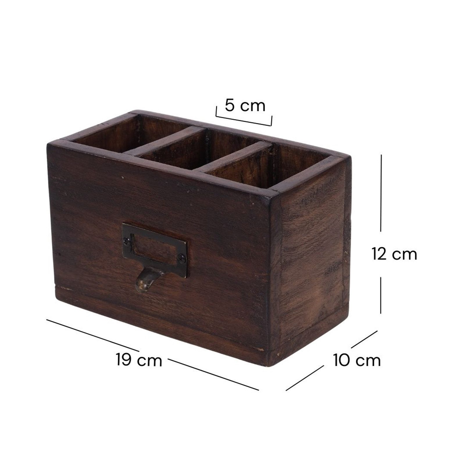 DESIGN DELIGHTS Aufbewahrungsbox STIFTEHALTER "BOX 18", Altholz massiv, 19x günstig online kaufen
