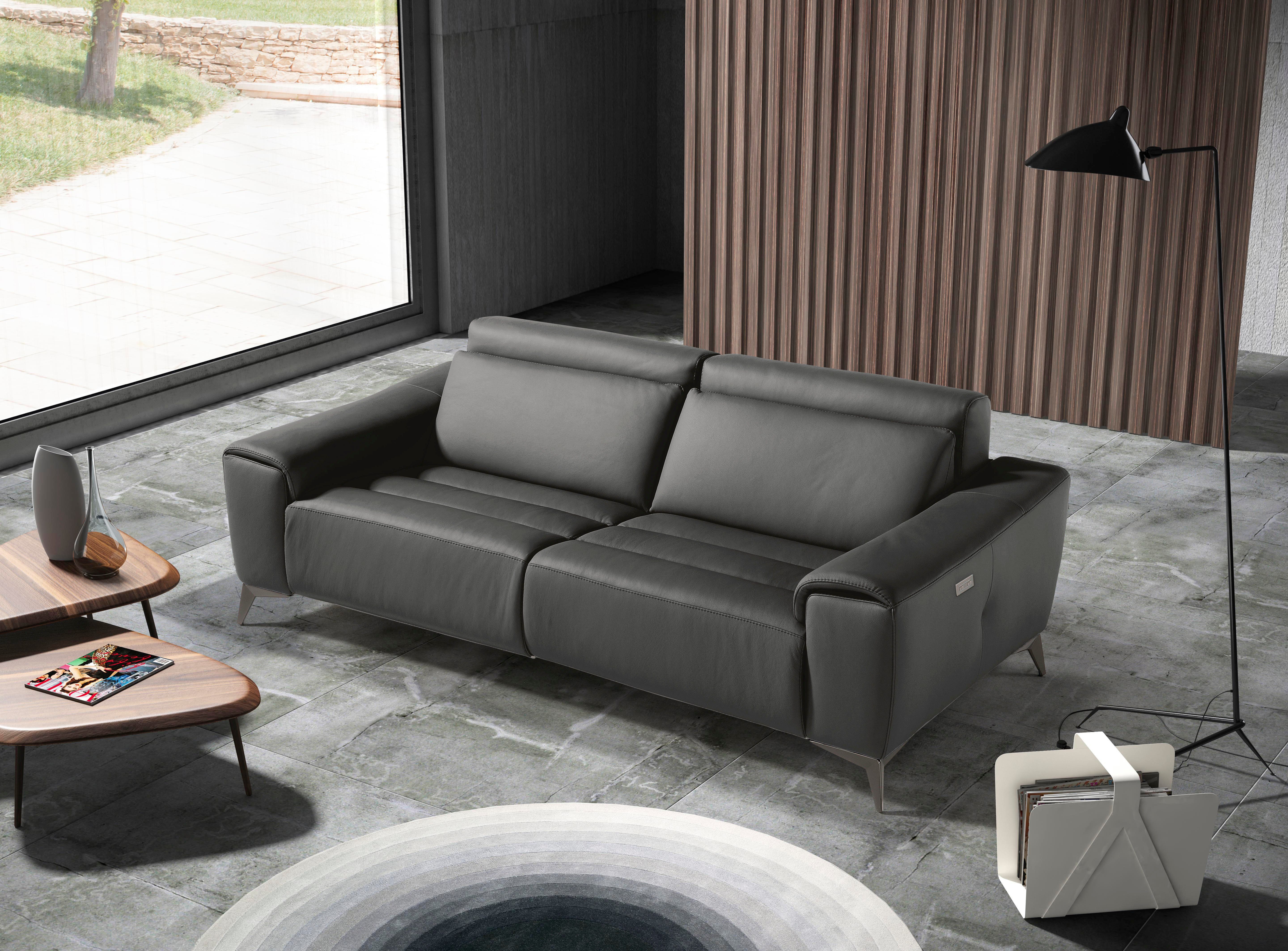 Egoitaliano 2,5-Sitzer Suzette, Designsofa mit elektrischen Komfortfunktionen, edel & bequem, inkl. 2 elektronischer Relaxfunktionen, Rücken- und Fußteilfunktion