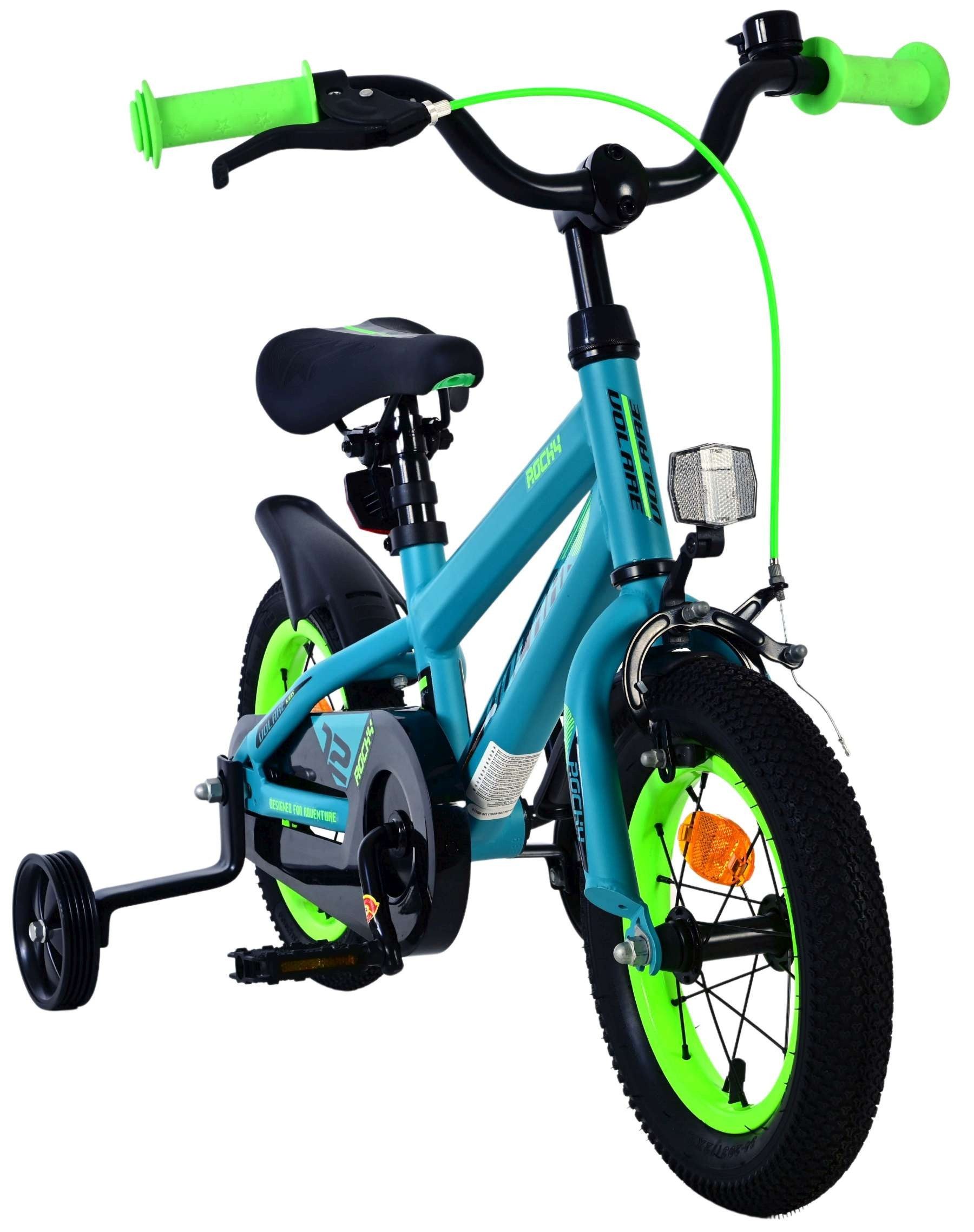 Volare Kinderfahrrad Rocky Kinderfahrrad - Jungen - 12 Zoll - Grün