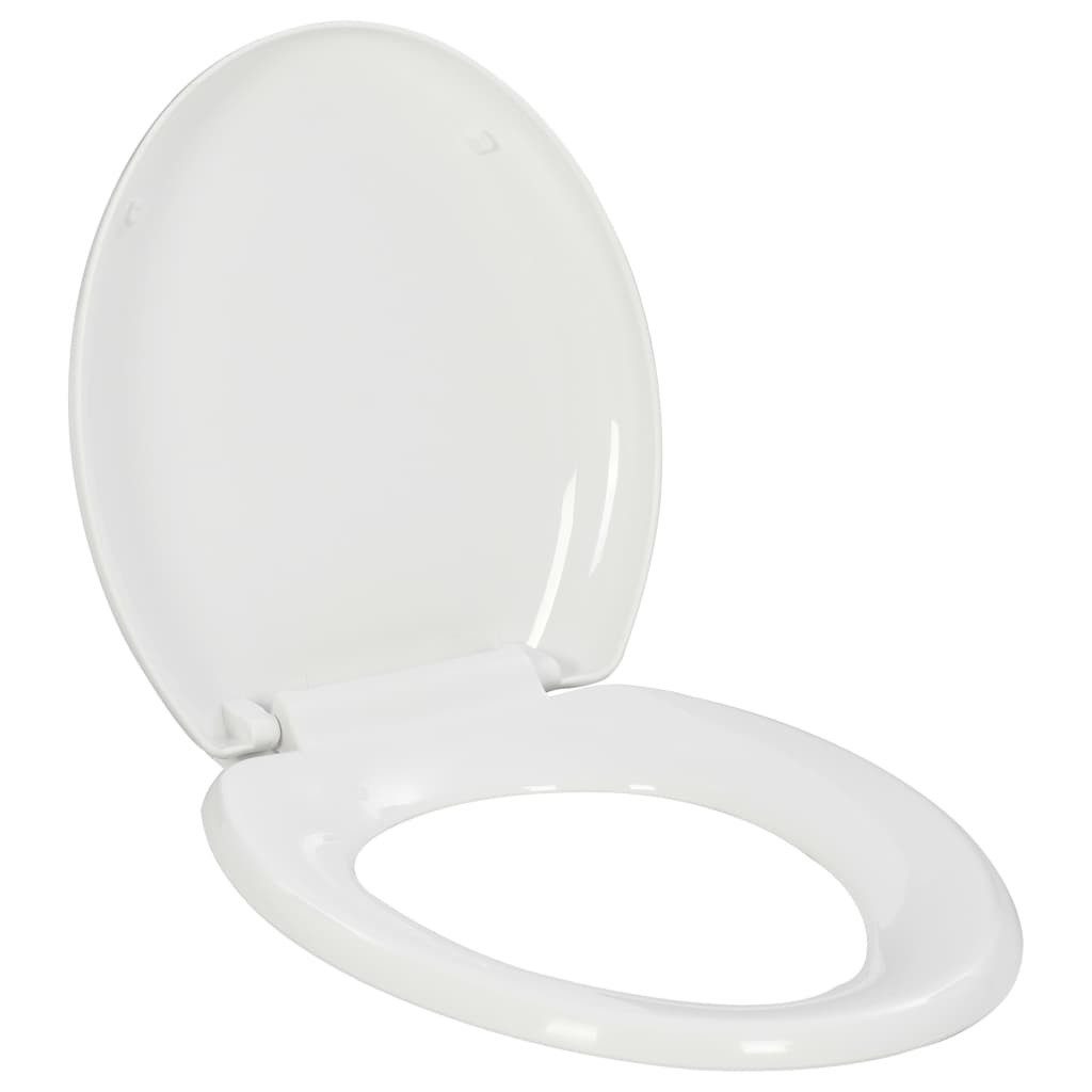 WC-Sitz 455 x 375 cm Toilettensitz mit Absenkautomatik und Quick-Release-Desig