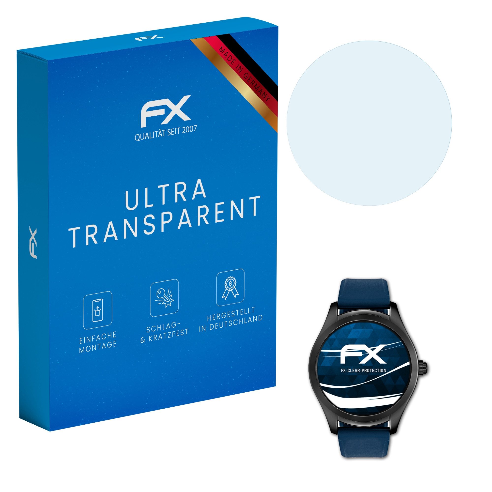 atFoliX Schutzfolie Displayschutz für Hugo Boss Touch, (3 Folien), Ultraklar und hartbeschichtet