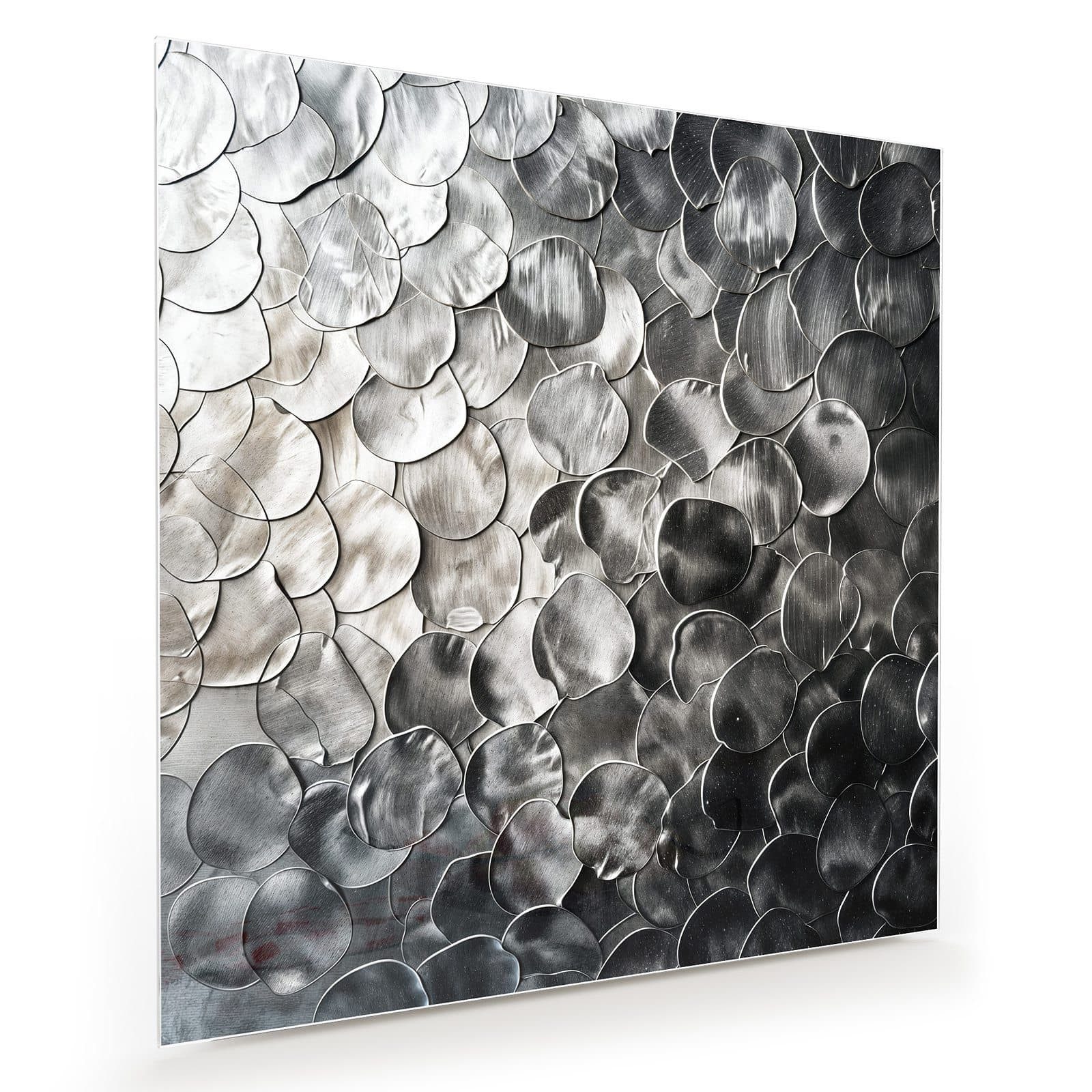 Primedeco Glasbild Wandbild Quadratisch Metallic Schuppen günstig online kaufen