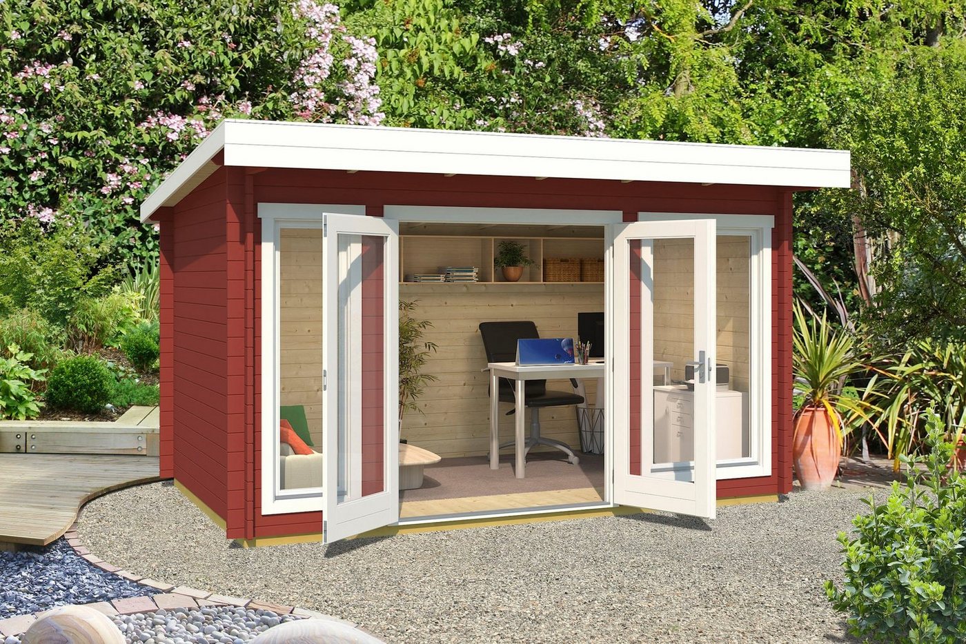 Thumbnail - LASITA MAJA Gartenhaus DORSET, BxT: 430x320 cm, (Set, inkl. Fussbodenbretter zum verlegen)