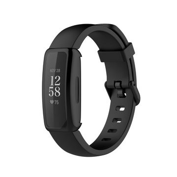Wigento Smartwatch-Hülle Full Coverage Electroplating TPU Watch Case Schwarz Fitbit Inspire 3