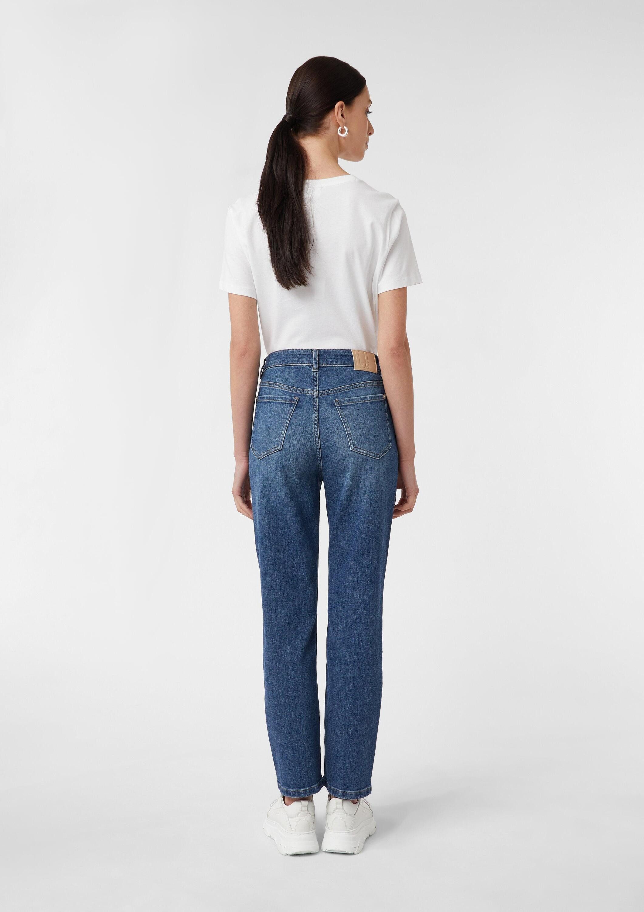 comma Regular-fit-Jeans Jeans-Hose Elastische Jeans mit Straight Leg