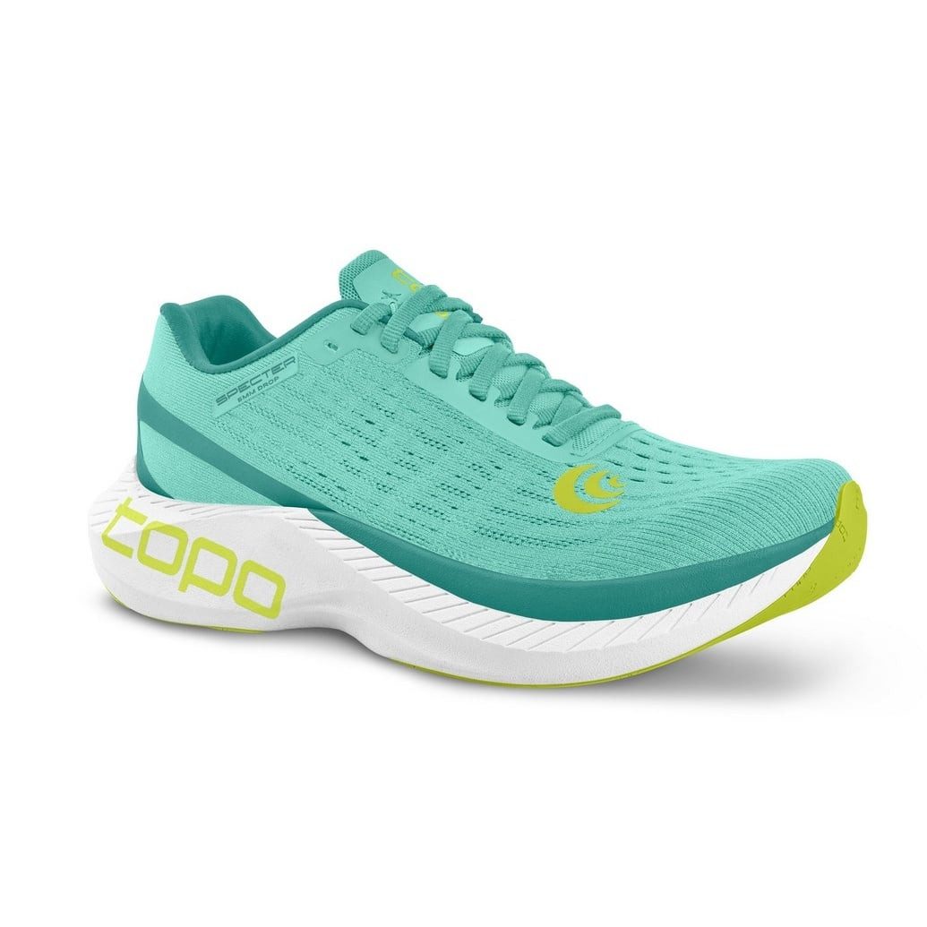 Topo Specter (Dämpfung) aquablau/lime Damen Laufschuh