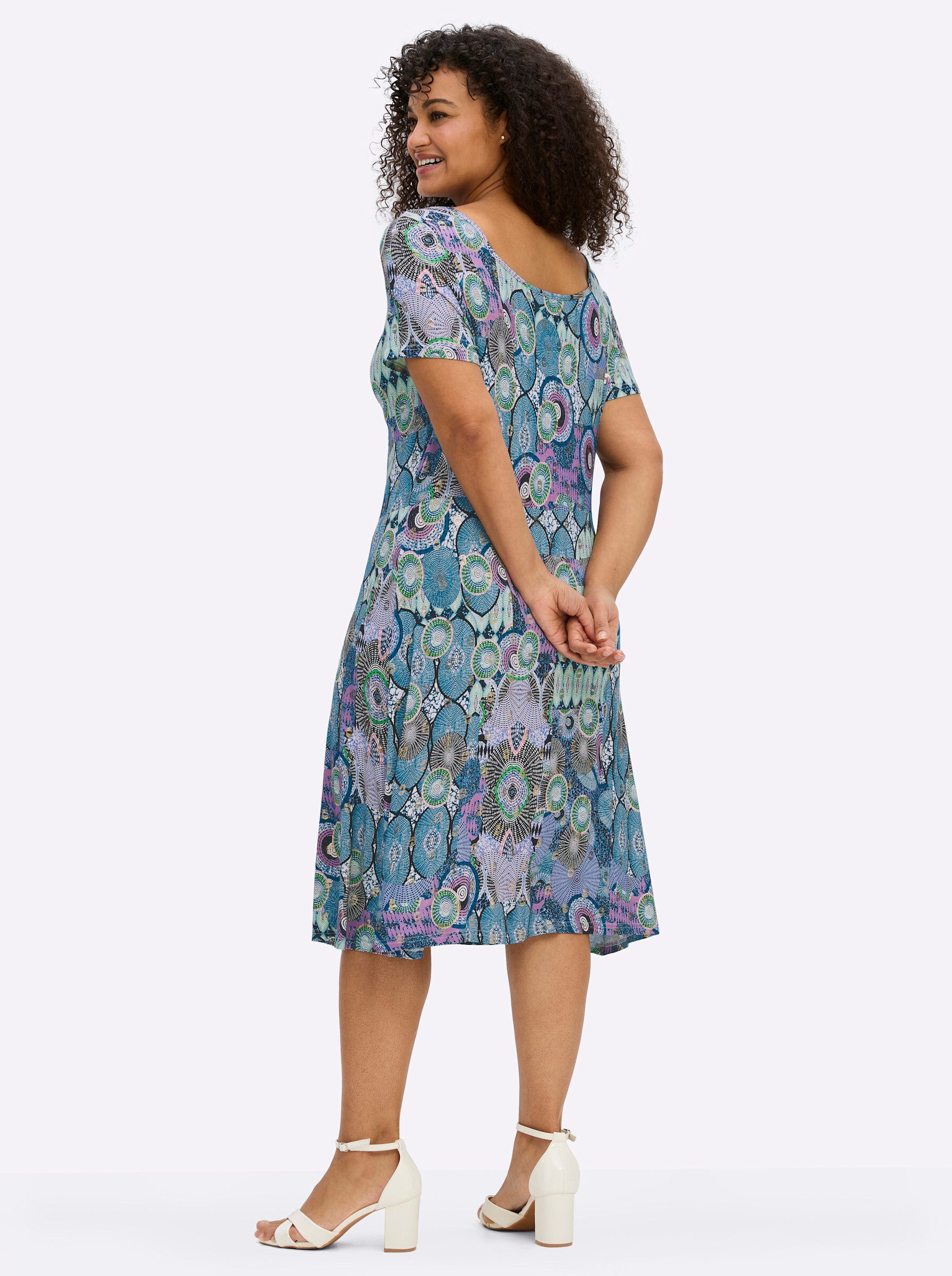 sheego by Joe Browns Jerseykleid Jersey-Kleid Kurzarm