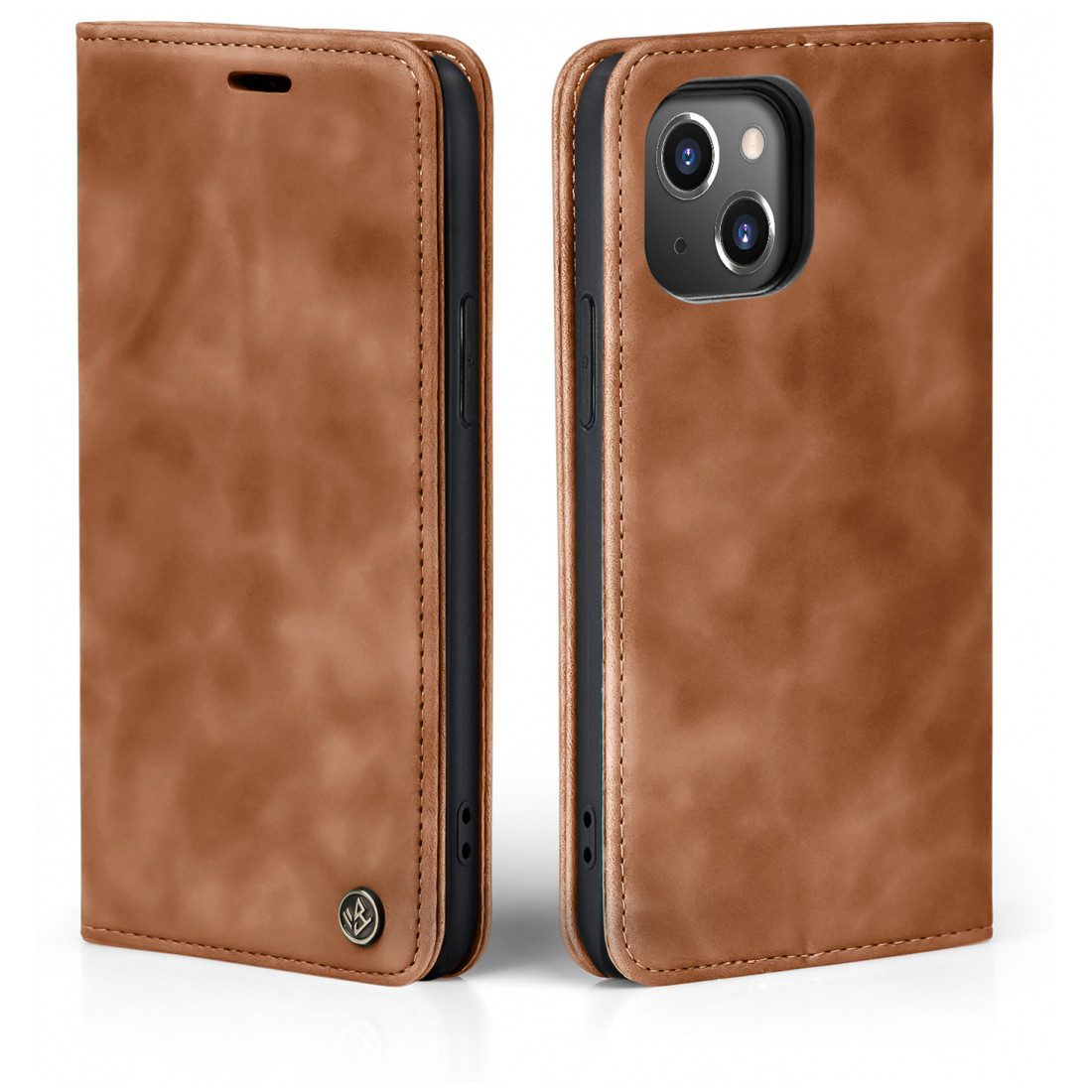 Tec-Expert Handyhülle Tasche Hülle für Apple iPhone 13 Mini 5.4 Zoll, 5.4, Cover Klapphülle Case mit Kartenfach Fliphülle aufstellbar