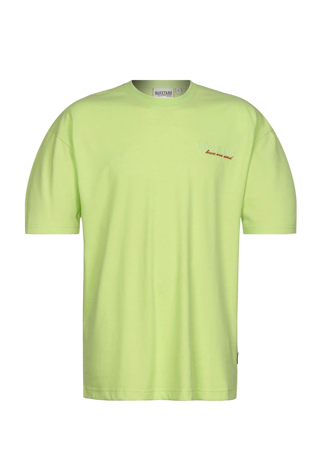 naketano T-Shirt Oversize Baumwolle Rundhals Kurzarm Streetwear Basic Sommershirt (1-tlg) weich, bequem, casual, vegan, meliert, lockerer Schnitt, Alltag