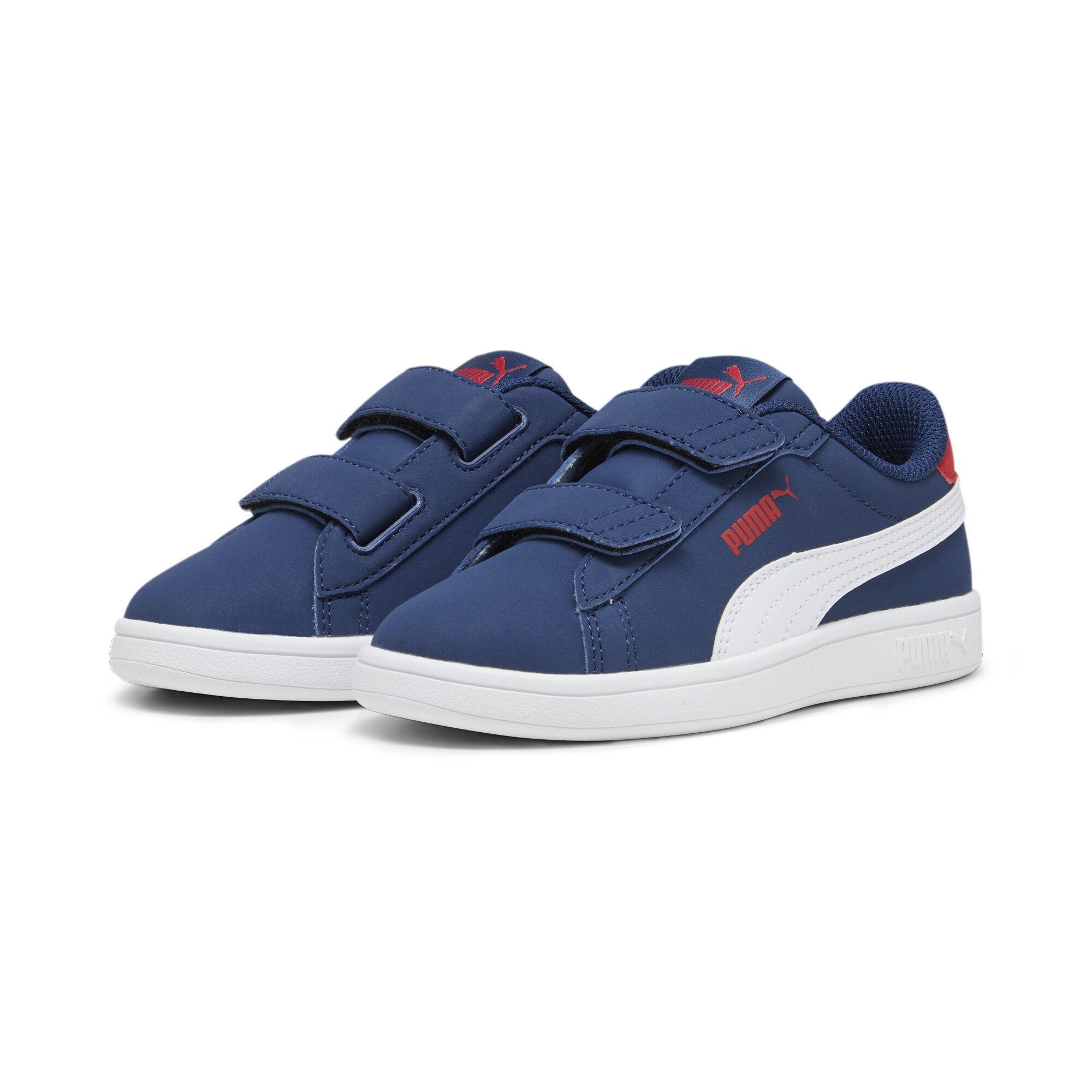 PUMA Smash 3.0 Buck Sneakers Jugendliche Sneaker Persian Blue White For All Time Red