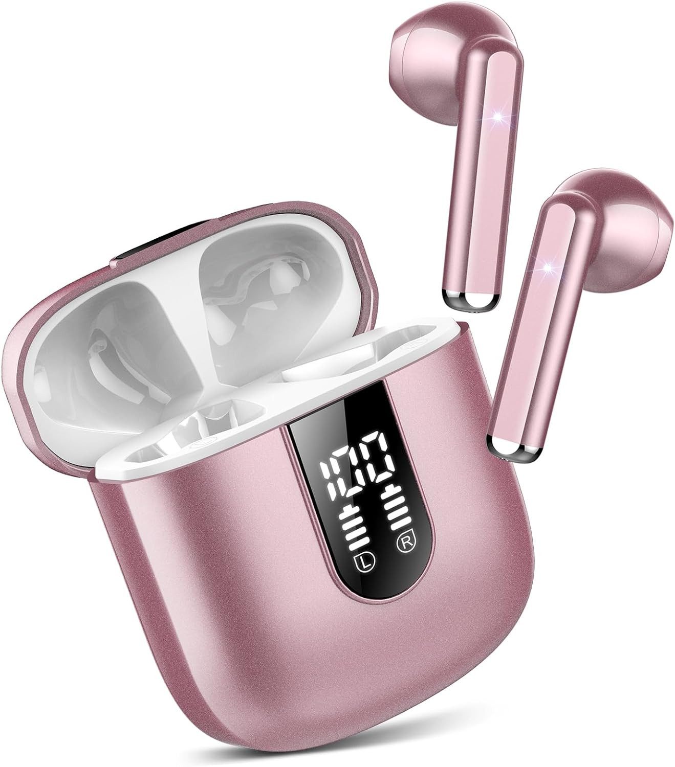 BRAIDOL Bluetooth Наушники In Ear Наушники Kabellos Bluetooth 5.3 Наушники-вкладыши (Ultraleicht Ohrhörer mit HD Mikrofon, Herausragender Sound, 30 Std. Spielzeit,LED-Anzeige,IP7 Wasserdicht)