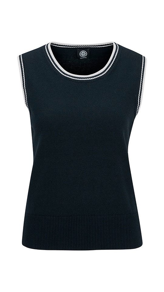 Faber Stricktop Feinstrick Top 100% Baumwolle in Marine