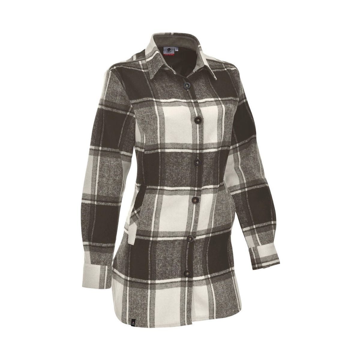 Maul Sport® Outdoorbluse Sanremo - Lange Flanell Bluse Hochwertige Damen Flanellbluse für Outdoor-Aktivitäten mit UV-Schutz