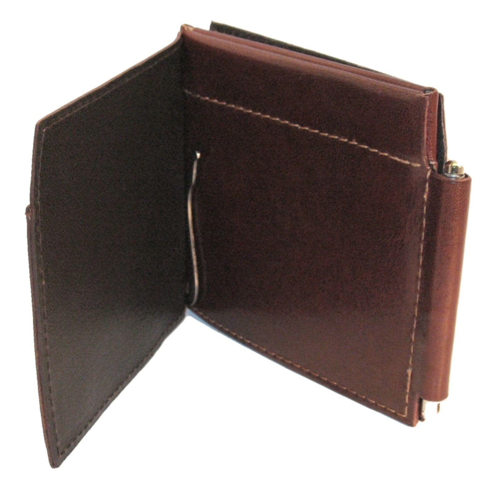 Golden Head Geldscheinklammer Money Clip Billfold Wallet, aus echtem Rindsleder mit RFID-Blocker Schutz