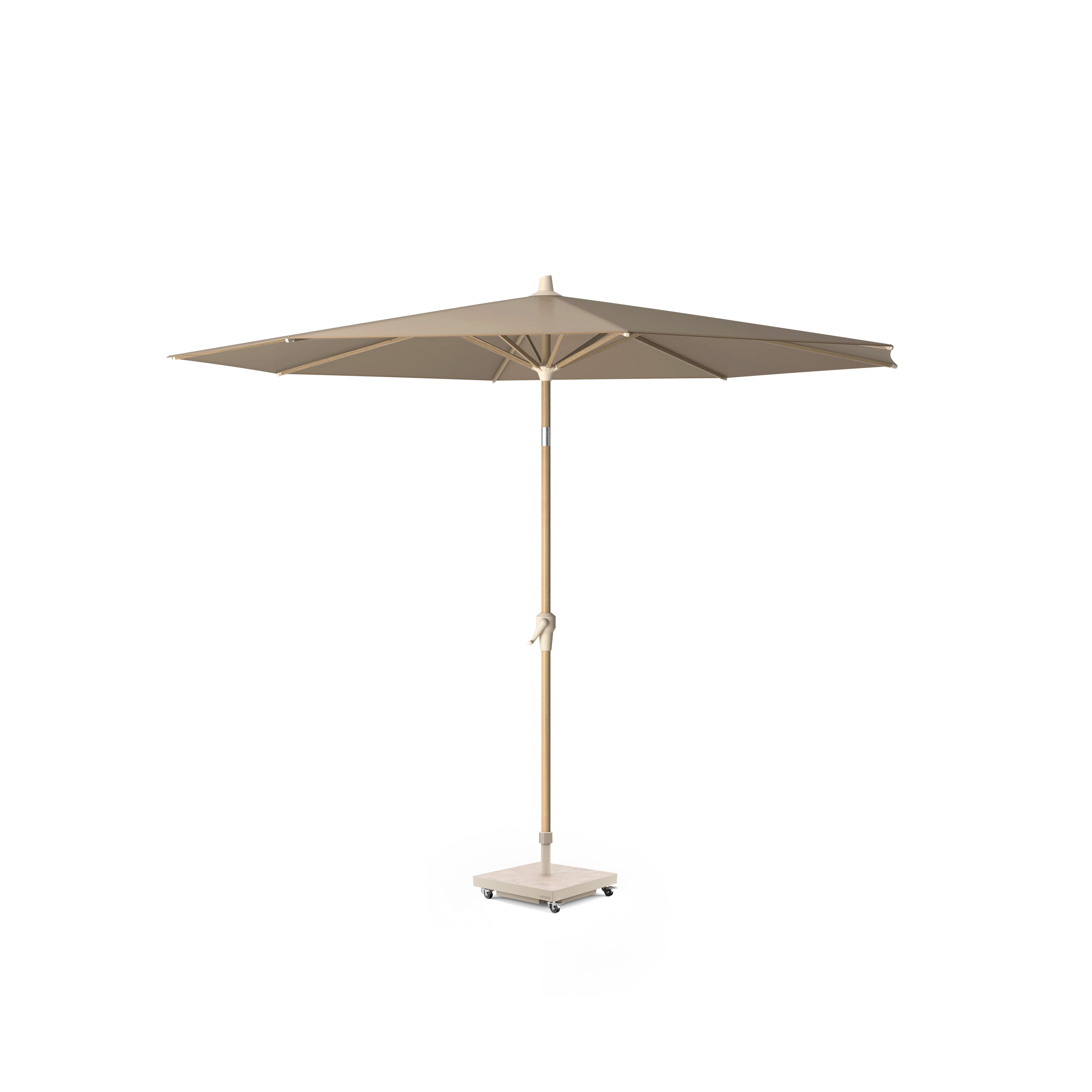 Platinum Sonnenschirm Mittelstockschirm Riva Ø300 Teak look / Taupe