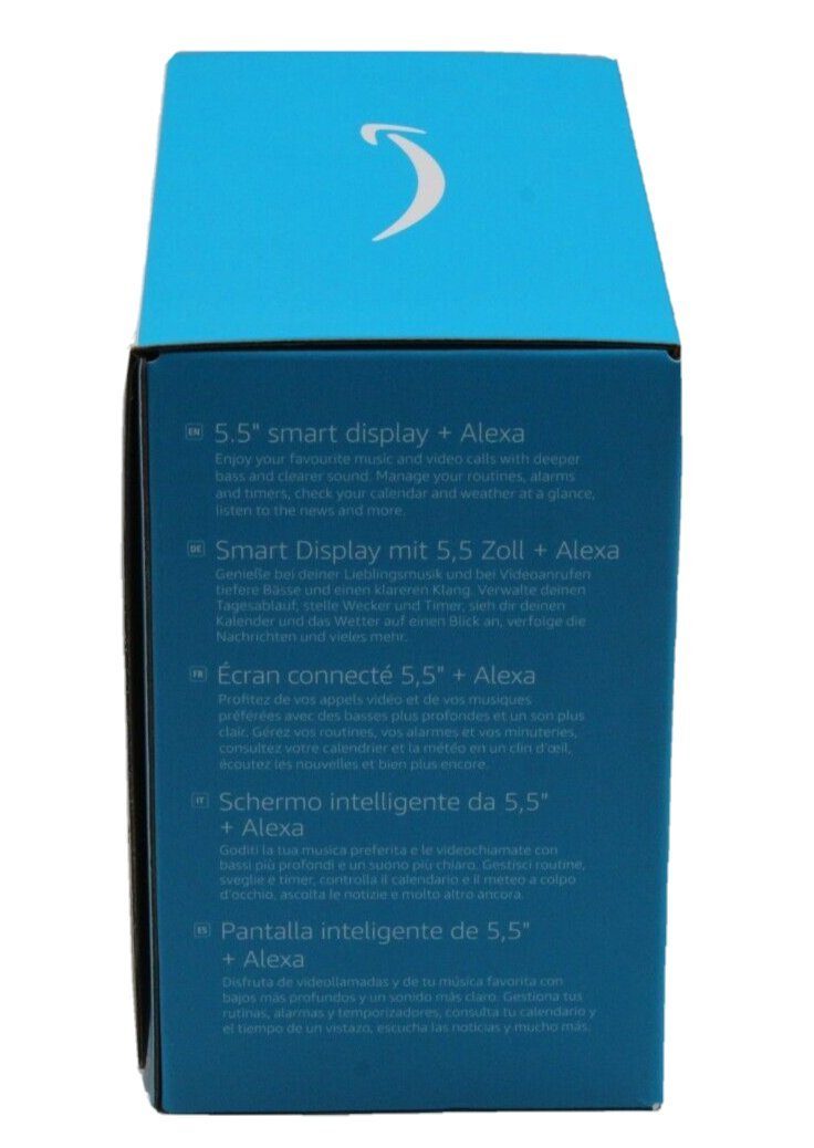Bluetooth, 3. Generation Smart (WiFi), Echo / Graublau Kamera-aus-Taste) Bluetooth, Sprachsteuerung, Show Speaker 5 Amazon Mikrofon- mit 2023 (WLAN