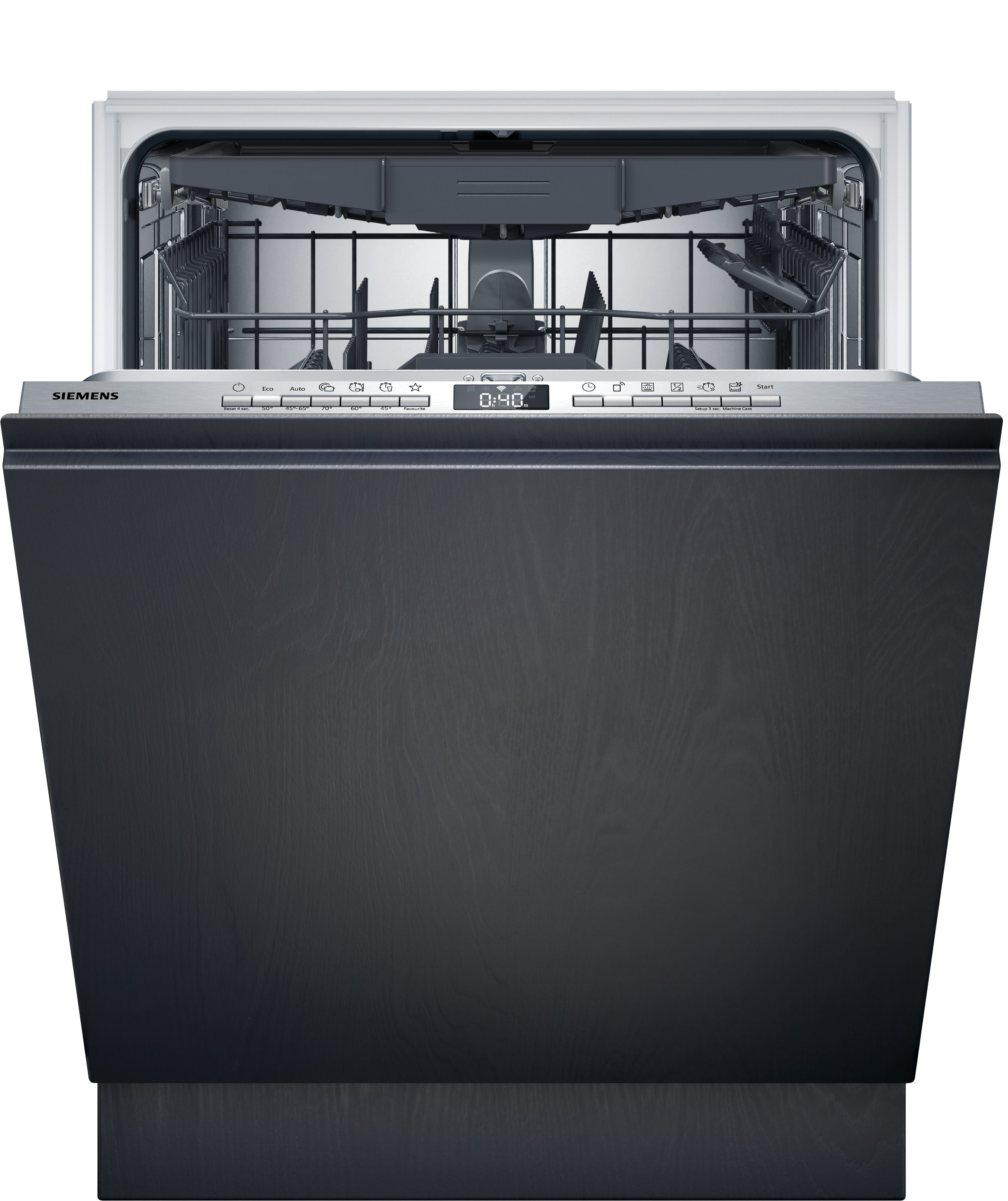 SIEMENS vollintegrierbarer Geschirrspüler XXL, iQ300 SX73EX22CE, 14 Maßgedecke, Made in Germany, Automatische Türöffnung für mehr Effizienz
