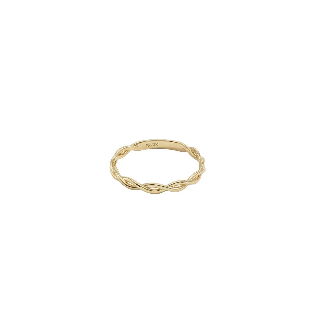 Suzan Gold Goldring Suzan Gold® 375 Echtgold Ring Damen geflochtenes Design elegant