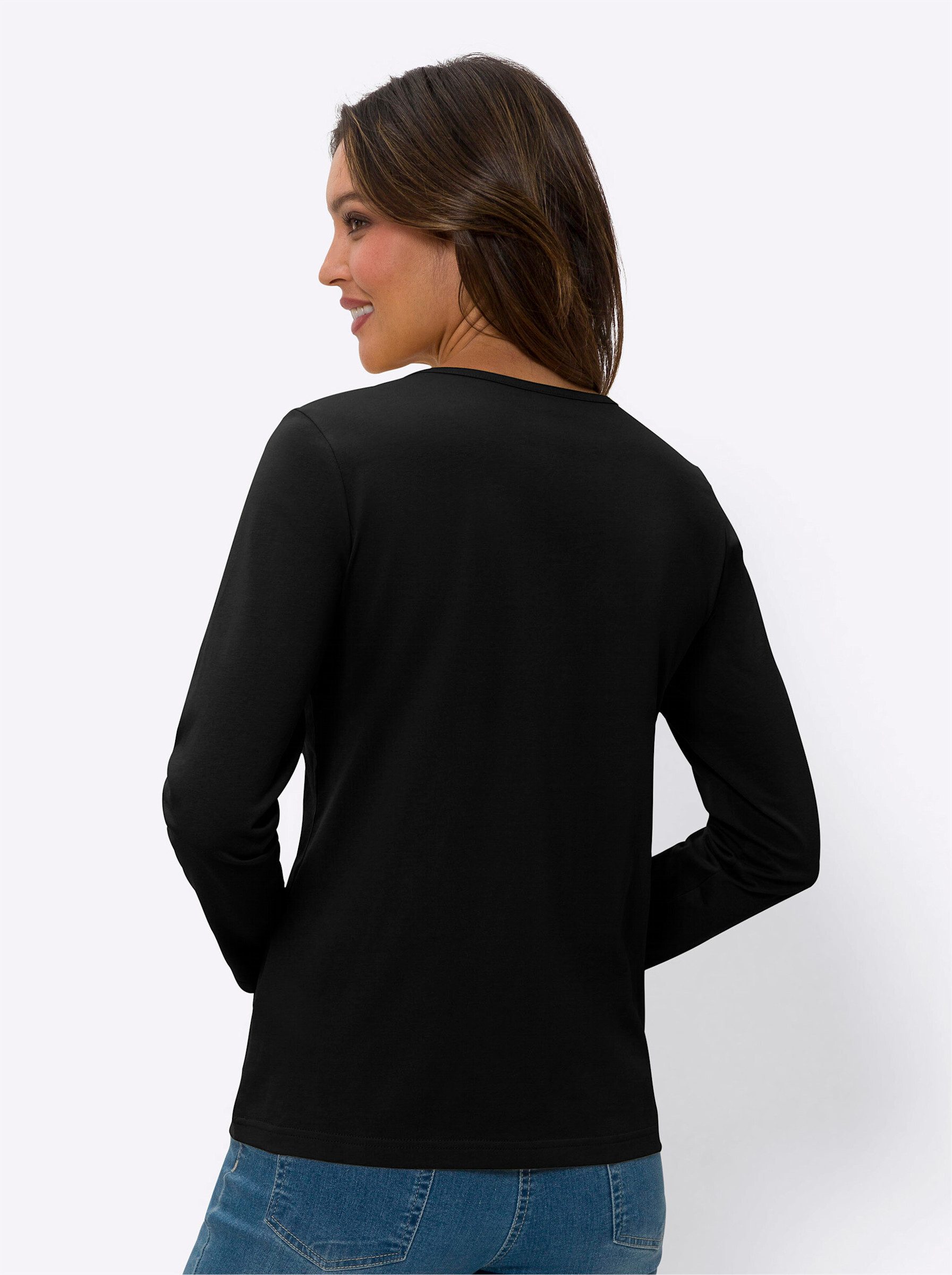 Sieh an! T-Shirt Langarmshirt . günstig online kaufen