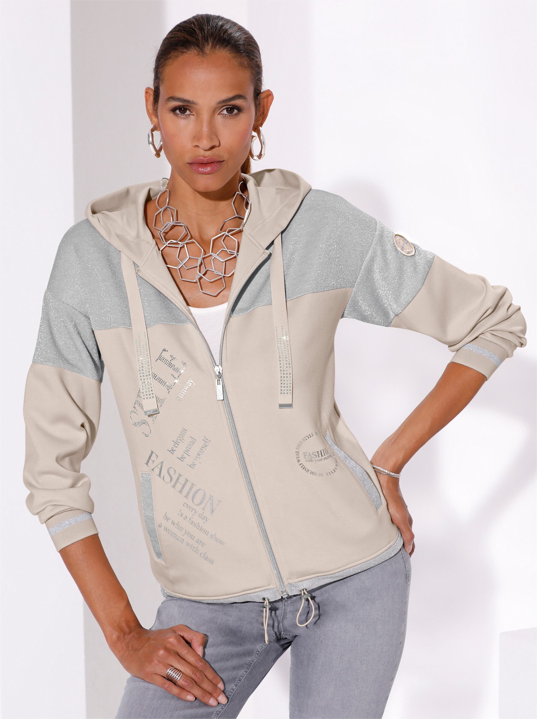 creation L Shirtjacke Sweatjacke . günstig online kaufen