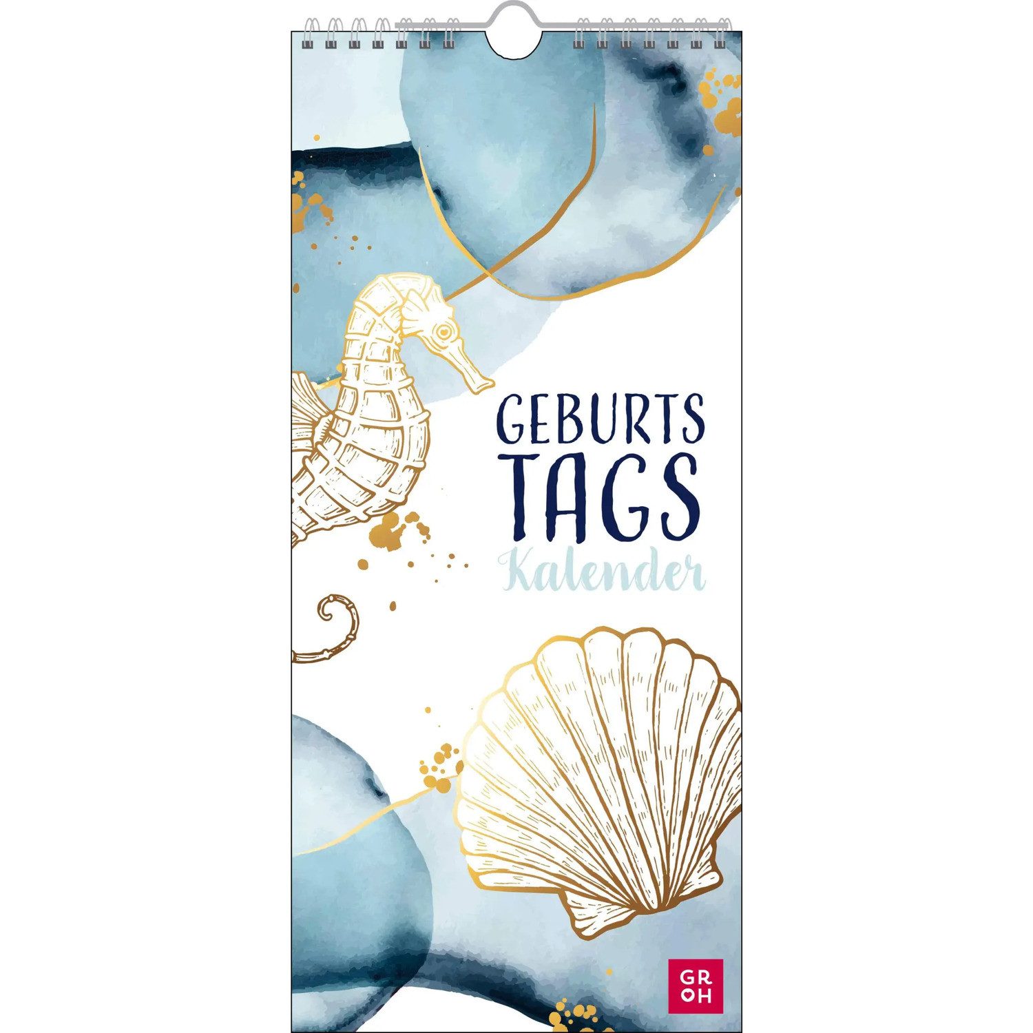 groh Verlag Wandkalender Immerwährender Geburtstagskalender Maritim