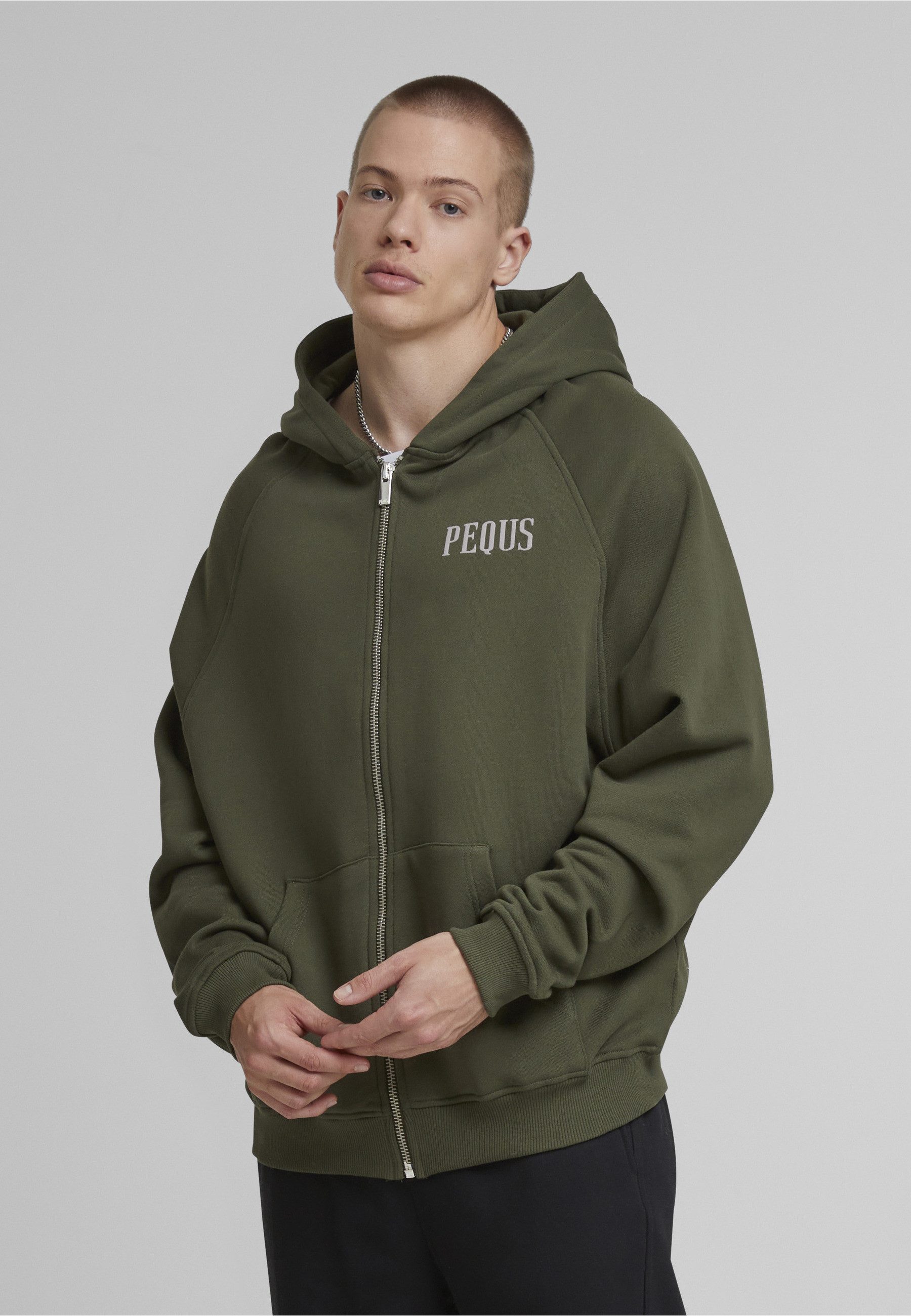 PEQUS Kapuzenpullover PEQUS PEQUS Back Logo Zip-Hoodie (1-tlg)