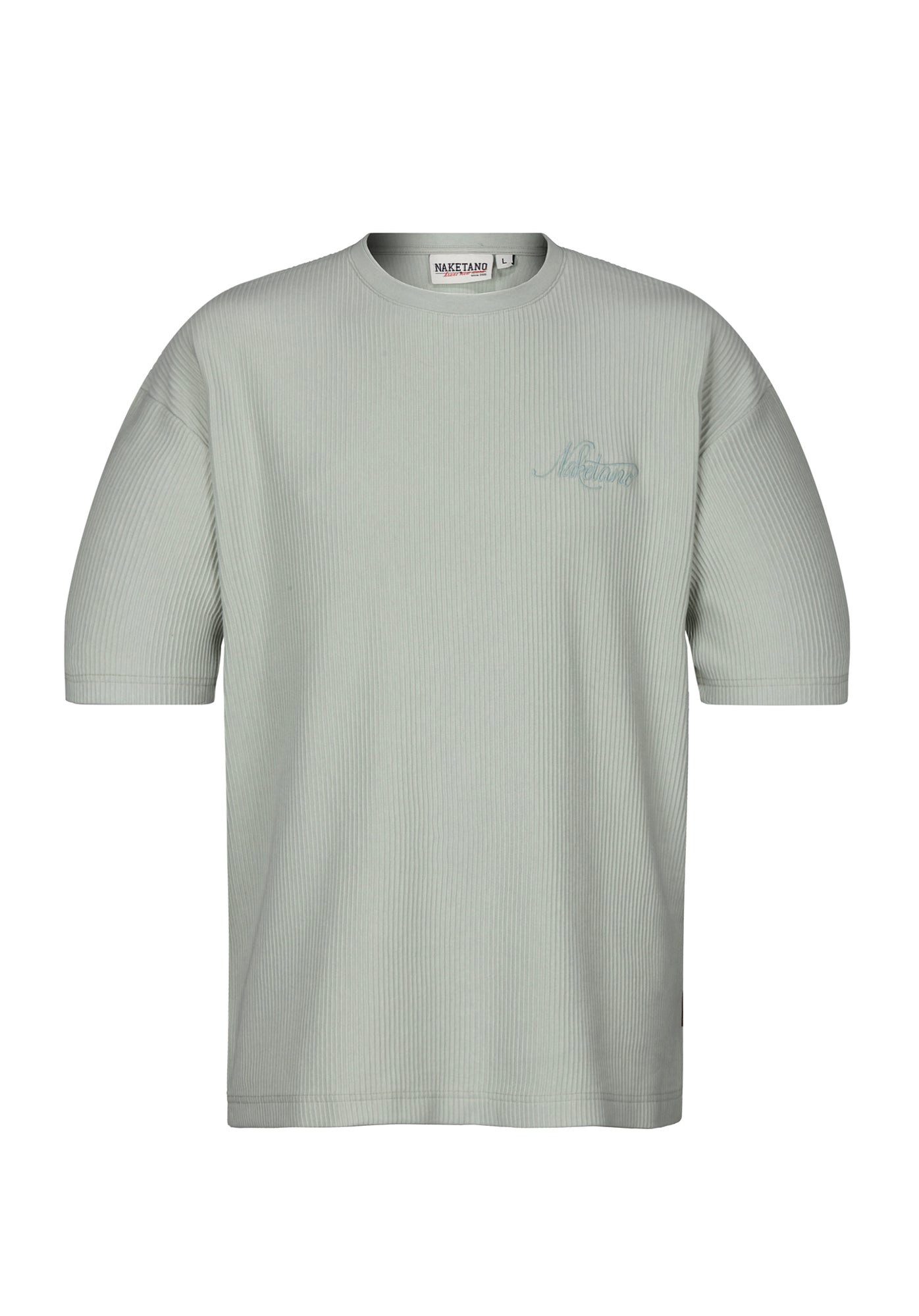 naketano T-Shirt Oversize Baumwolle Rundhals Kurzarm Streetwear Basic Sommershirt (1-tlg) weich, bequem, casual, vegan, meliert, lockerer Schnitt, Alltag