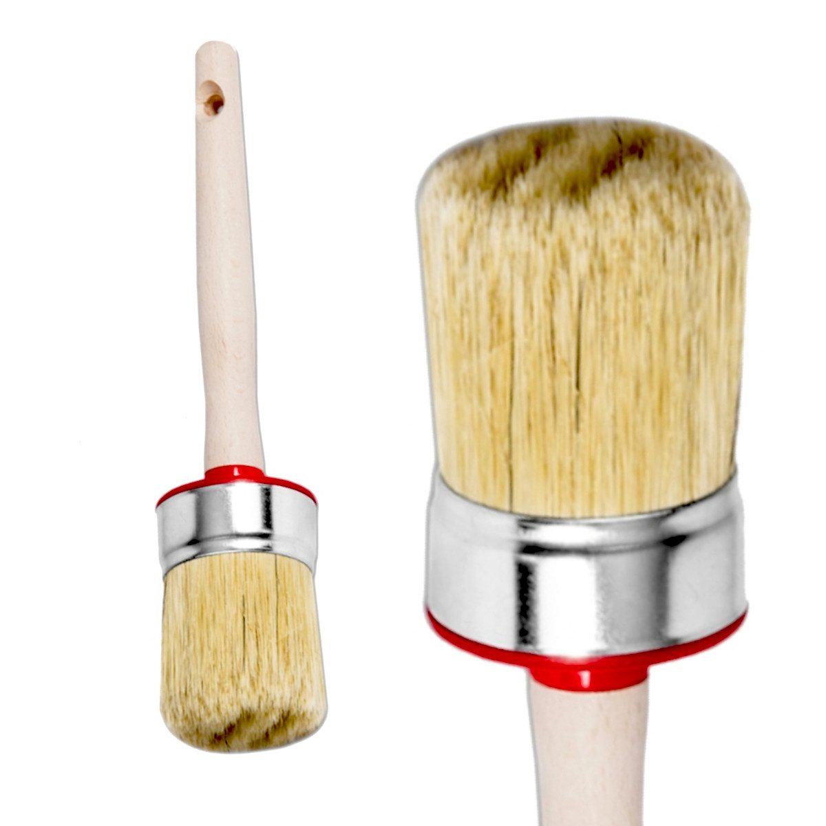 Prima-Online Ringpinsel Rundpinsel, Ringpinsel, Naturborsten, Professionelle Farbpinsel, (1 St., Rundpinsel 50 mm)