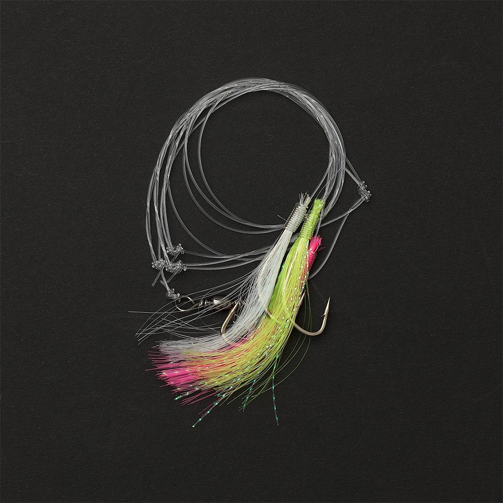 DAM Fishing Butthaken Searig 3, 4, 5 Mackrel UV Makrelenvorfach Meeresvorfach