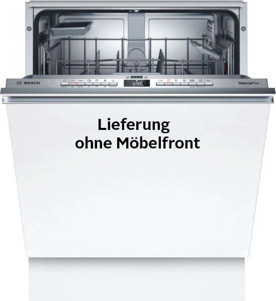 BOSCH vollintegrierbarer Geschirrspüler Serie 4, SMV4HAX48E, 13 Maßgedecke,  Glasschutz: für die schonende Behandlung von Gläsern und empfindlichem