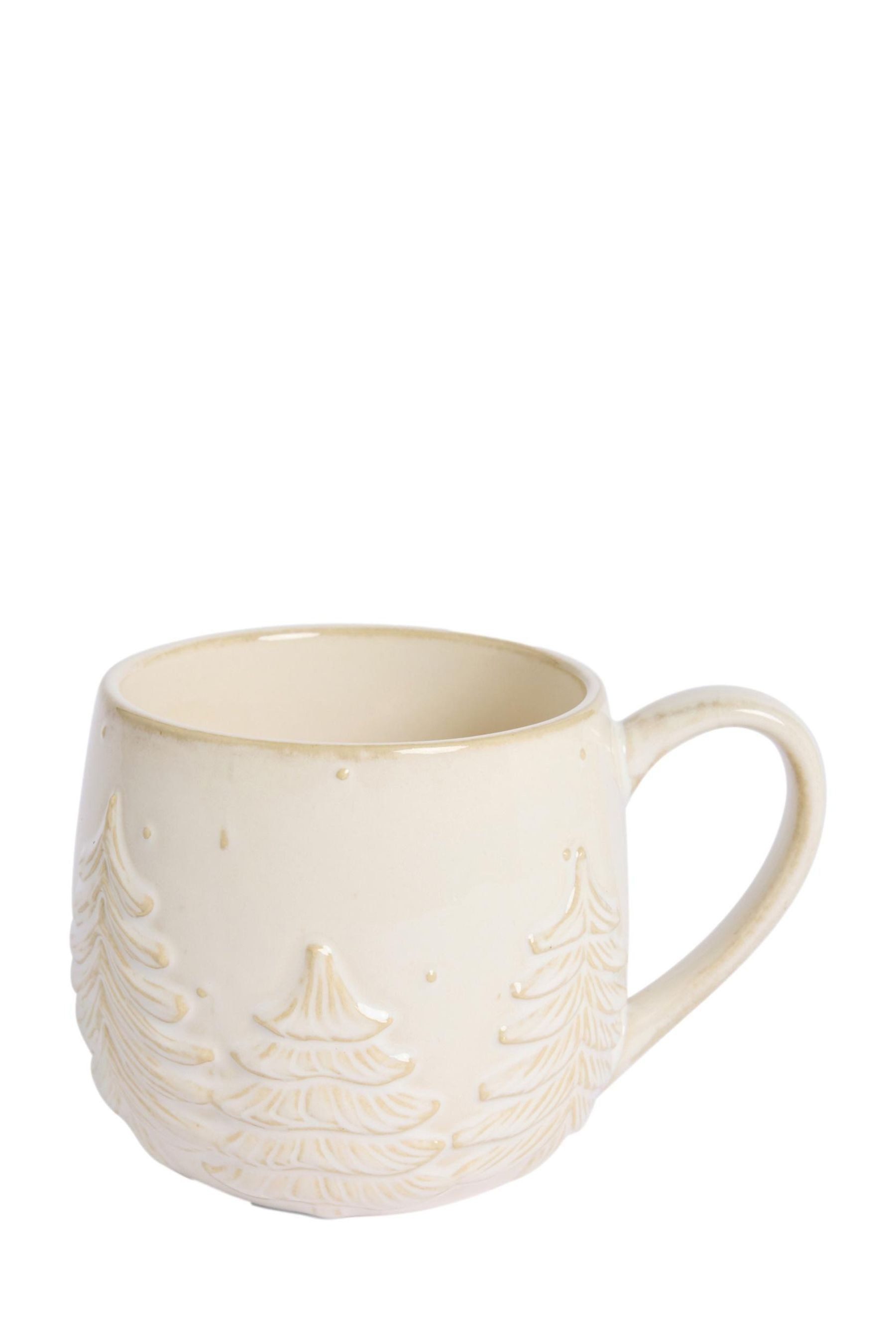 Next Becher Cosy Henkeltasse, Weihnachtsbaum, 1-tlg., Steingut, Trinkbecher