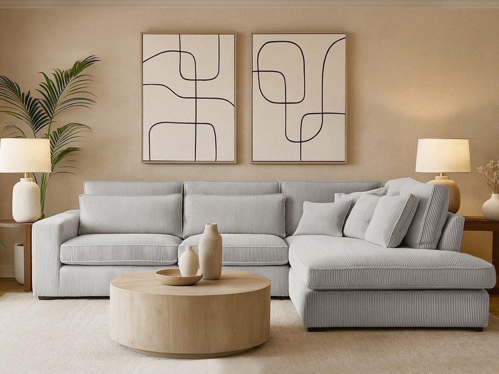 Beautysofa Ecksofa mit dekorativen Kissen PARMA, im modernes Design, klassische Polsterecke inklusive Wellenfedern