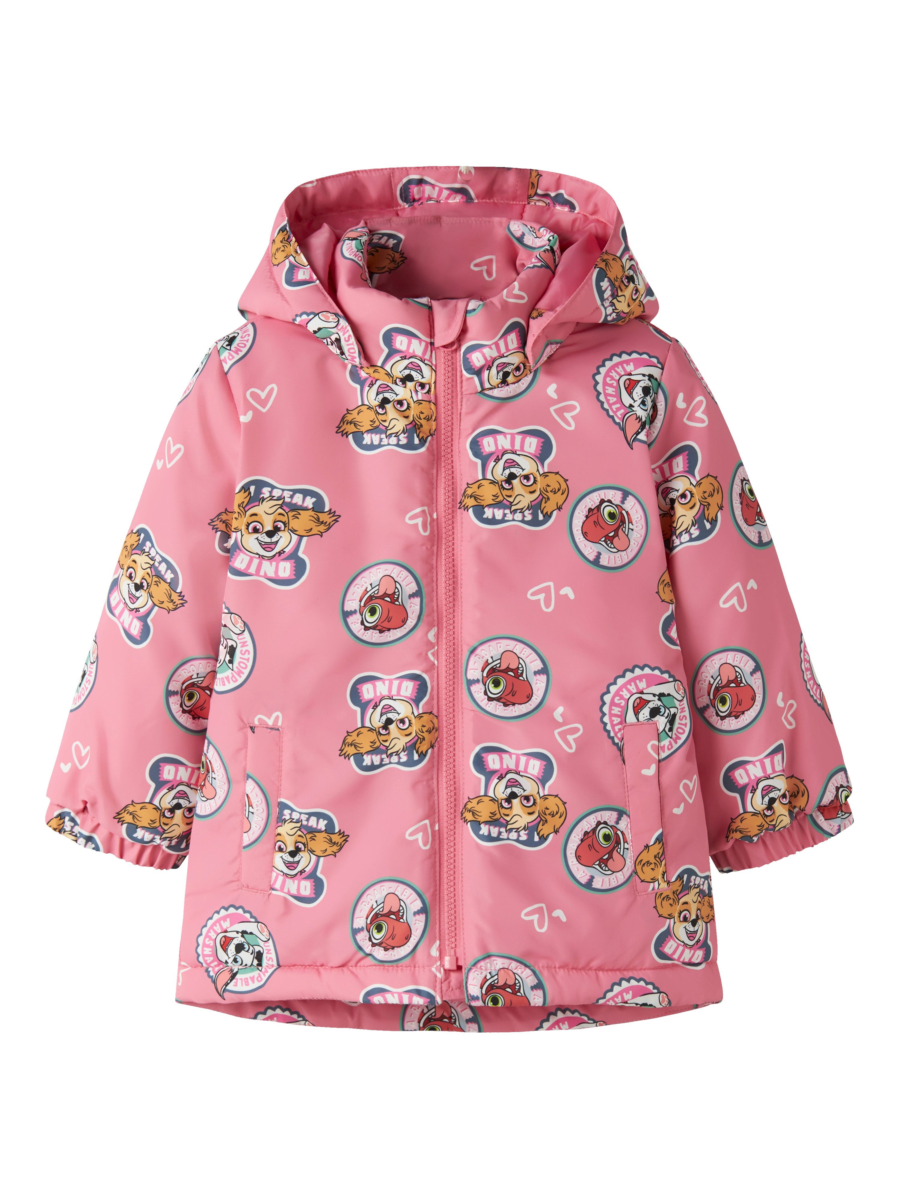Name It Outdoorjacke NMFMAXI JI PAW JACKET NOOS CPLGM Kunstfaser, wasserabweisend, reflektierende Details