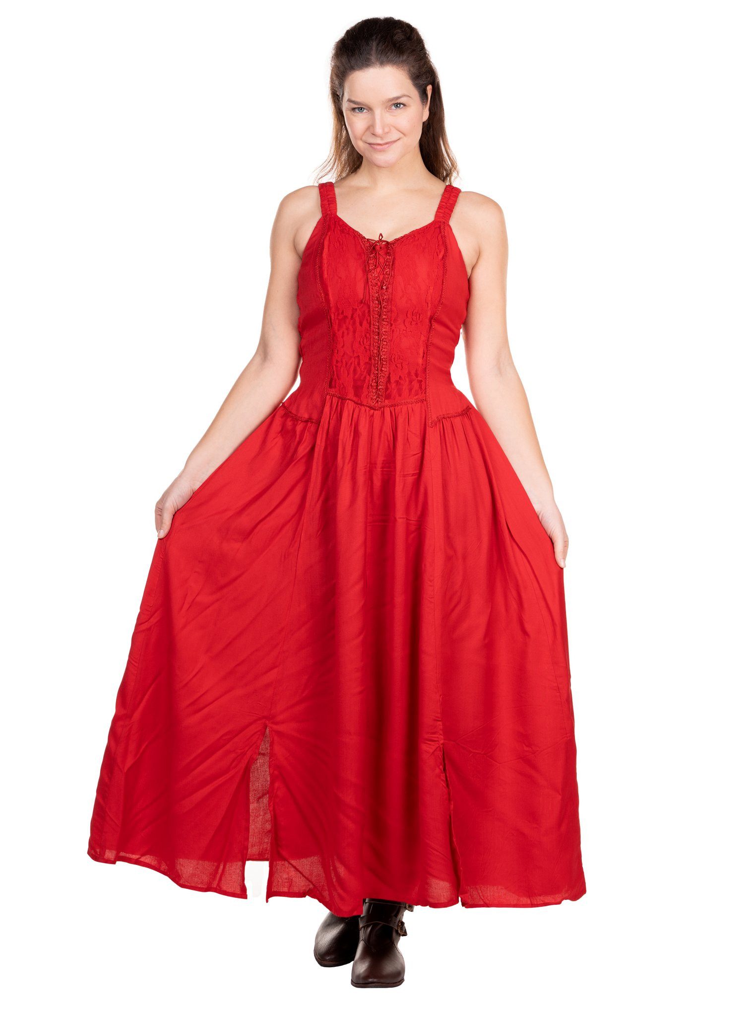 Metamorph Hexen-Kostüm Langes Mittelalter Sommerkleid rot, Hochwertige und authentische Mittelalterkleidung zu unschlagbar günst