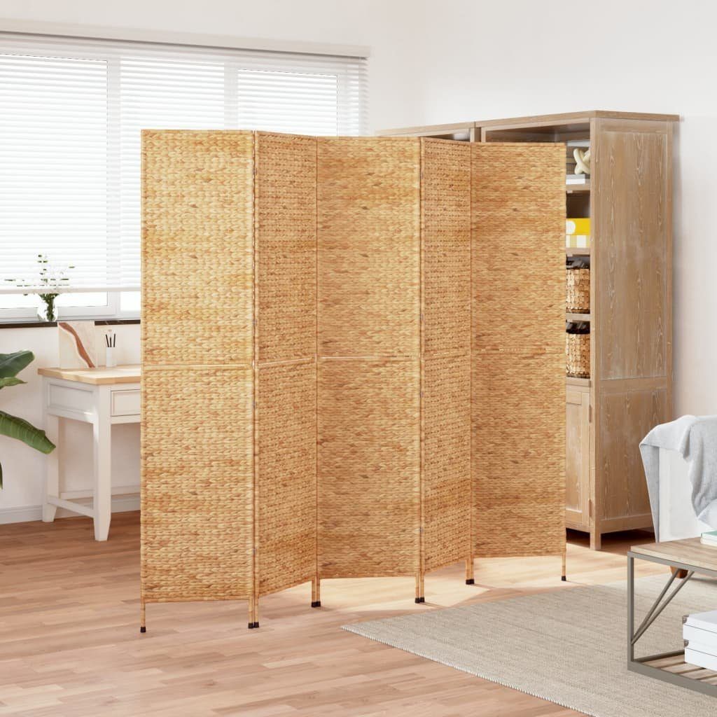 vidaXL Raumteiler Paravent 5-tlg. 205x180 cm Wasserhyazinthe, 1-tlg.