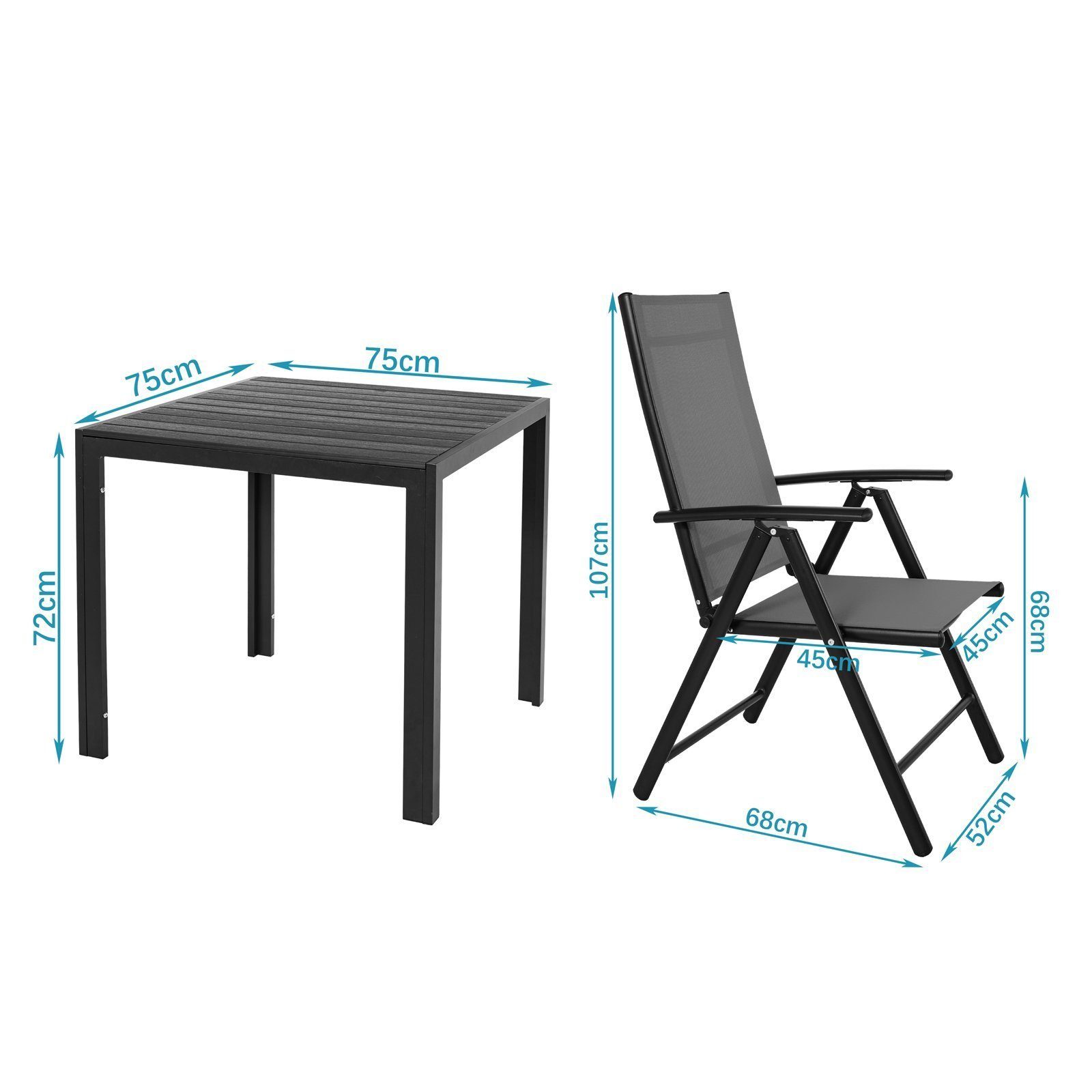 TLGREEN Gartenlounge-Set Gartenmöbel-Set,Balkonmöbel-Set,Aluminium-Sitzgrup günstig online kaufen
