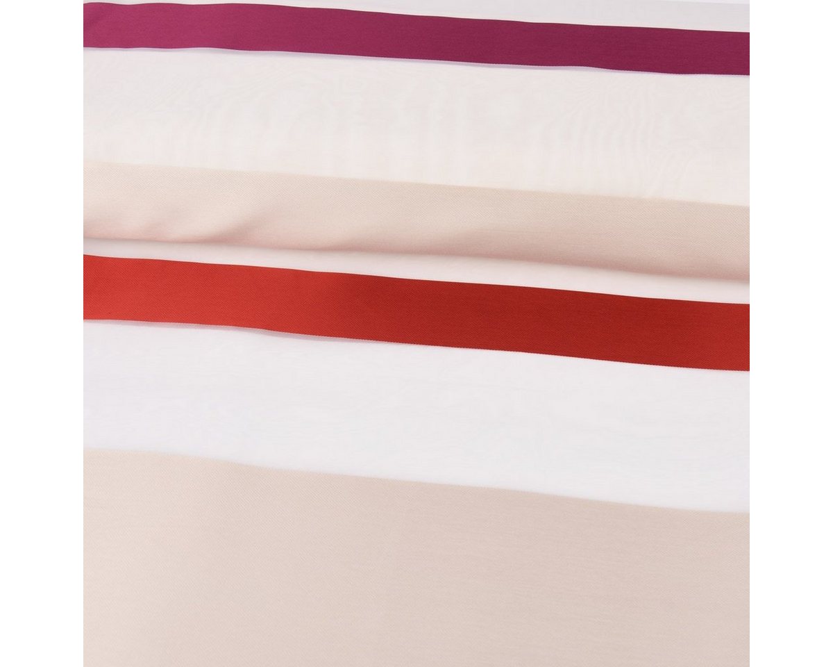 Thumbnail - SCHÖNER LEBEN. Stoff Schöner Wohnen Dekostoff Bright Streifen rot beere beige 145cm