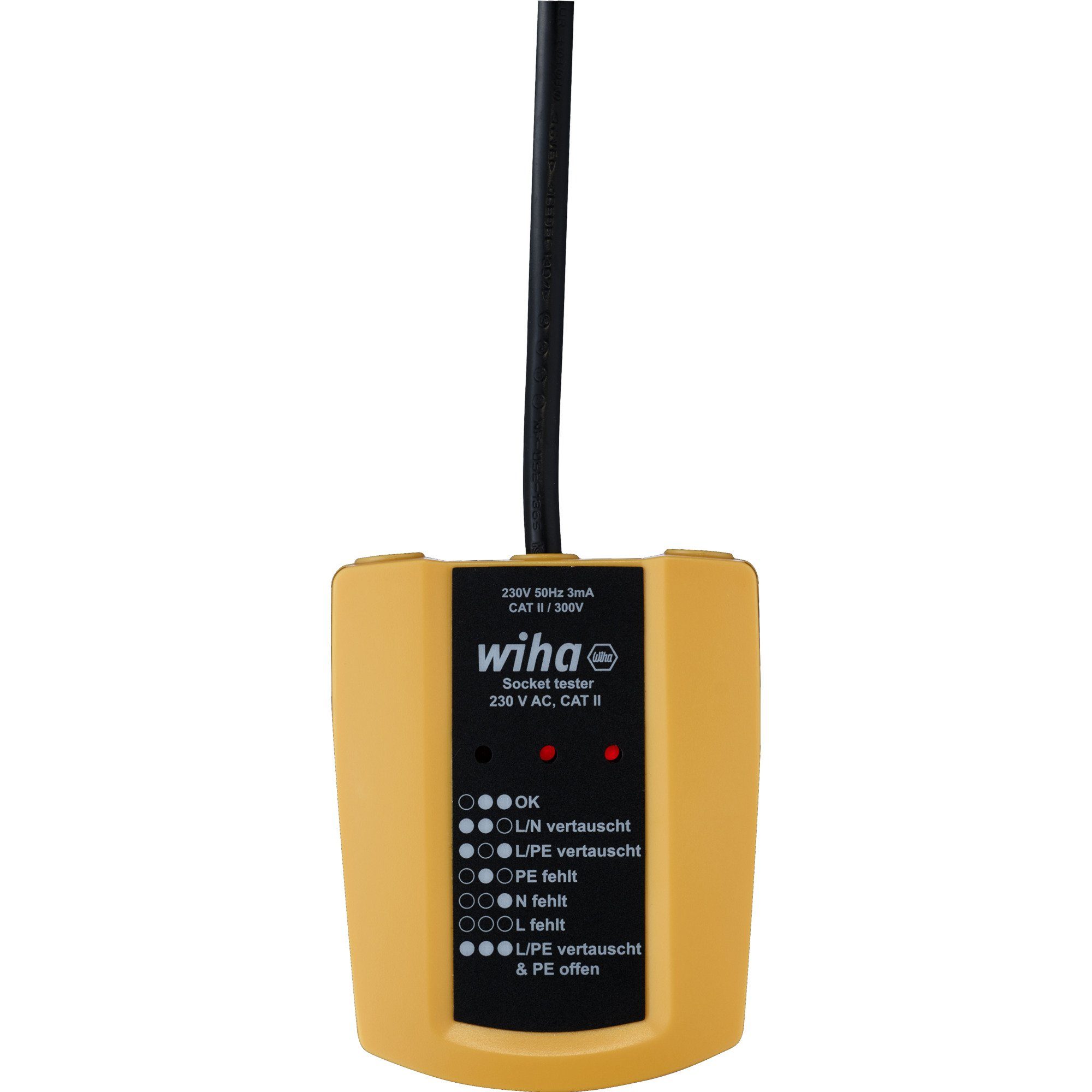 Akku-Multifunktionswerkzeug Wiha Steckdosentester 45220, 230 V AC, Messgerät