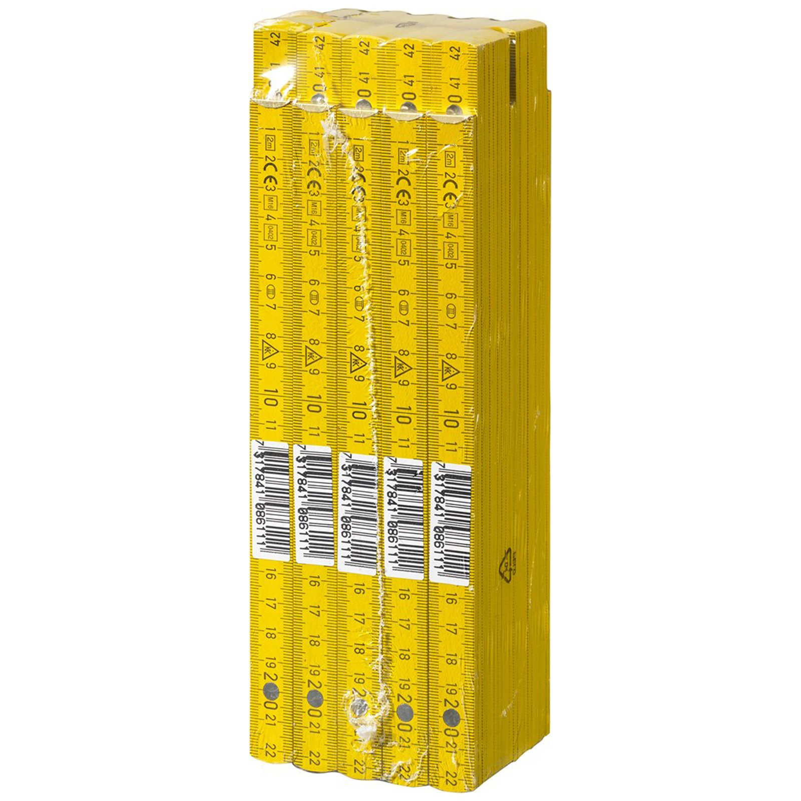 Hultafors Zollstock 10 x Hultafors Zollstock Gliedermaßstab 2 Meter, Farbe nach Wahl