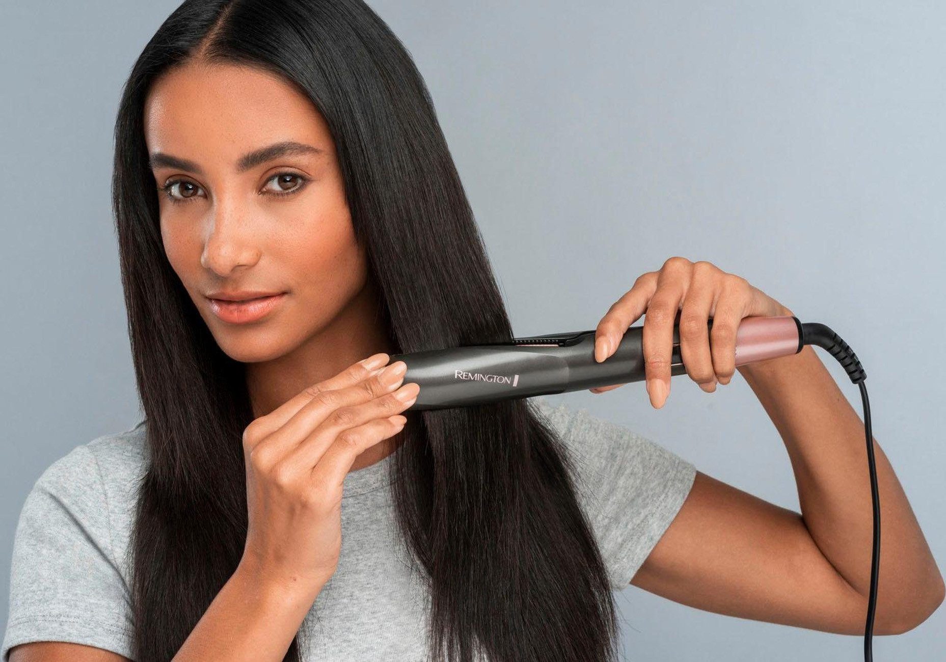 Remington Glätteisen Curl & Straight Confidence S6606, Geschwungene Stylingplatten, Keramikbeschichtung – Bild 4 von 5