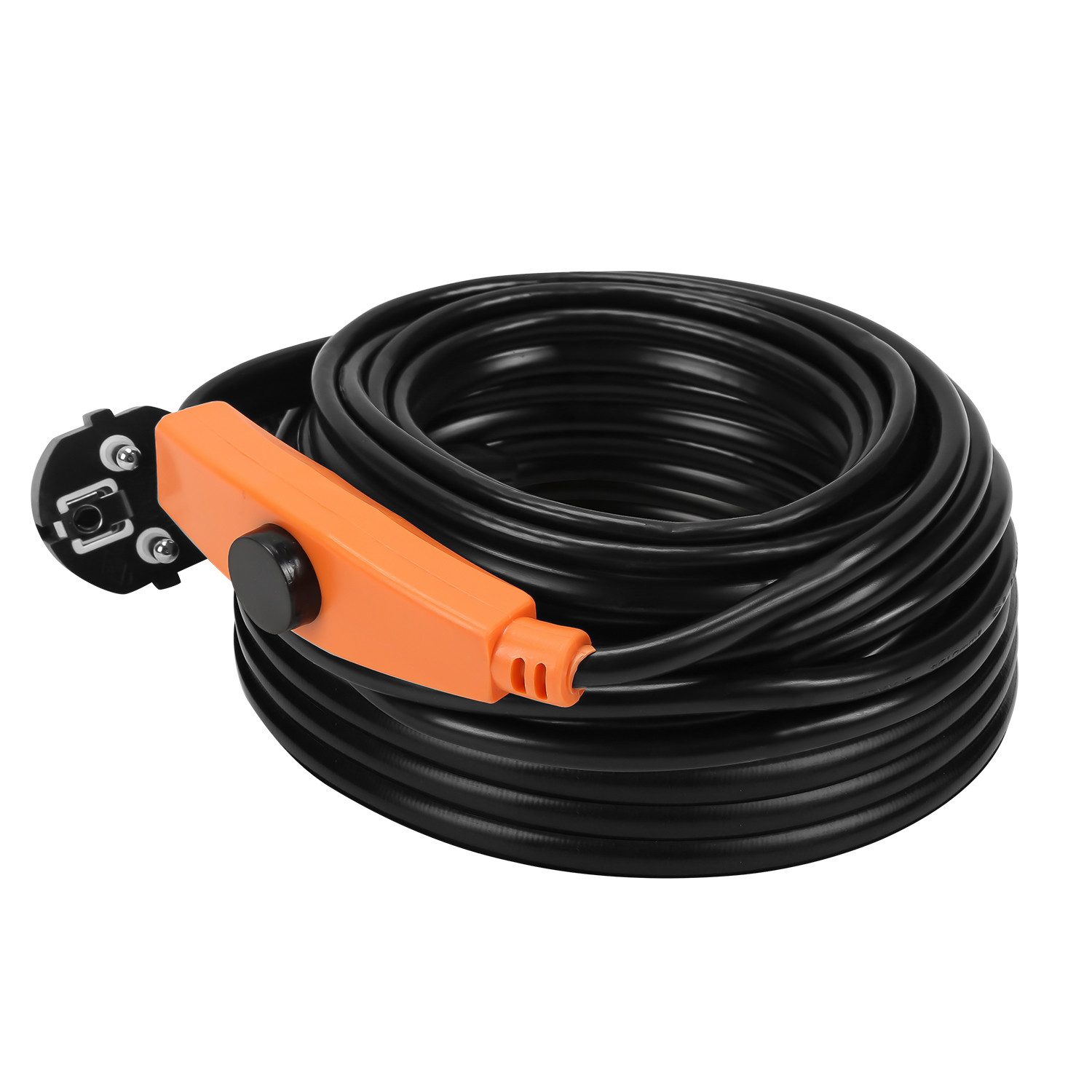 Clanmacy Heizkabel Frostschutz Heizleitung 2M-18M mit Thermostat 16W/M Rohrbegleitheizung