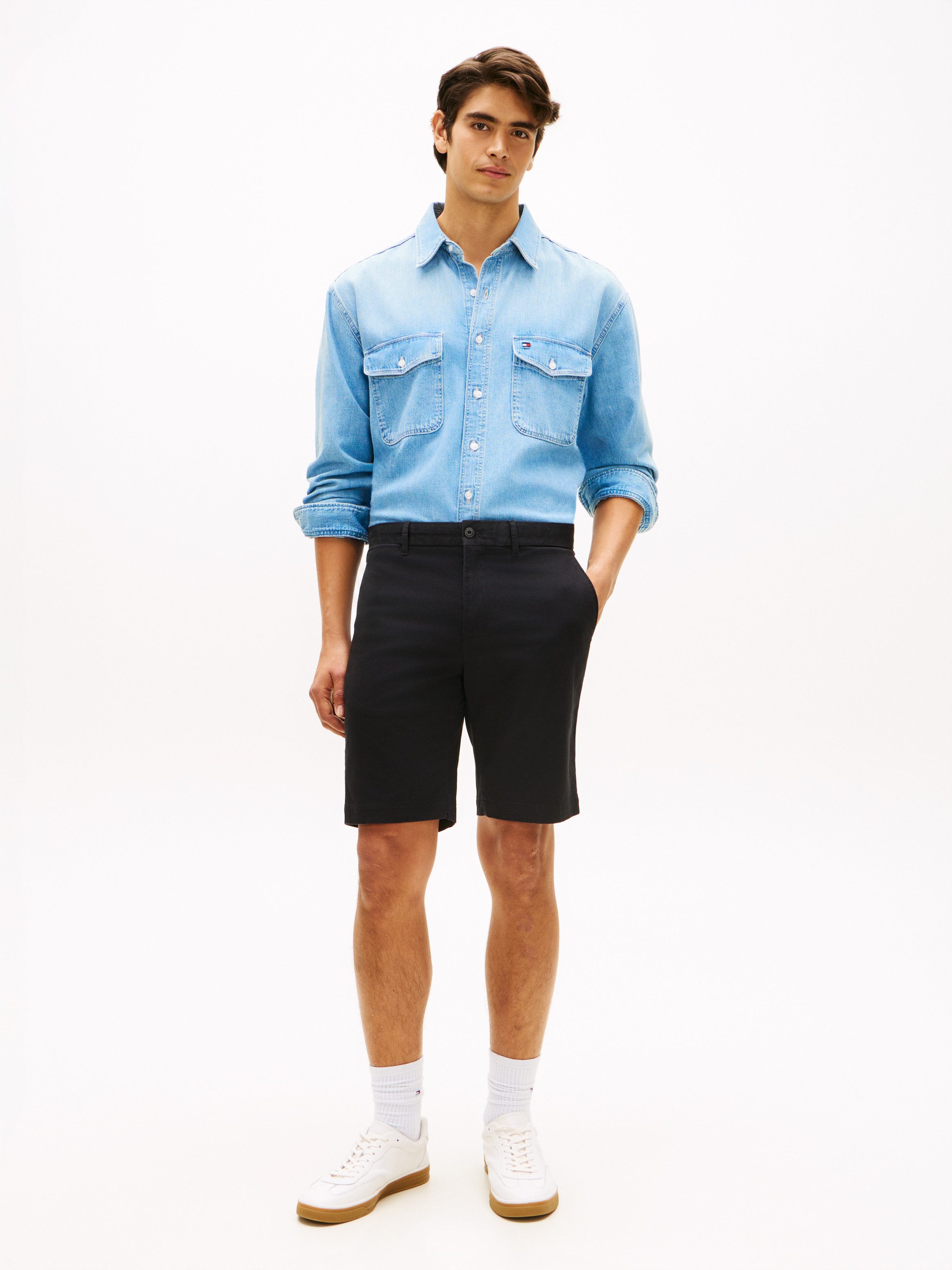 Tommy Hilfiger Chinoshorts DENTON gerade Form, schlichtes Design