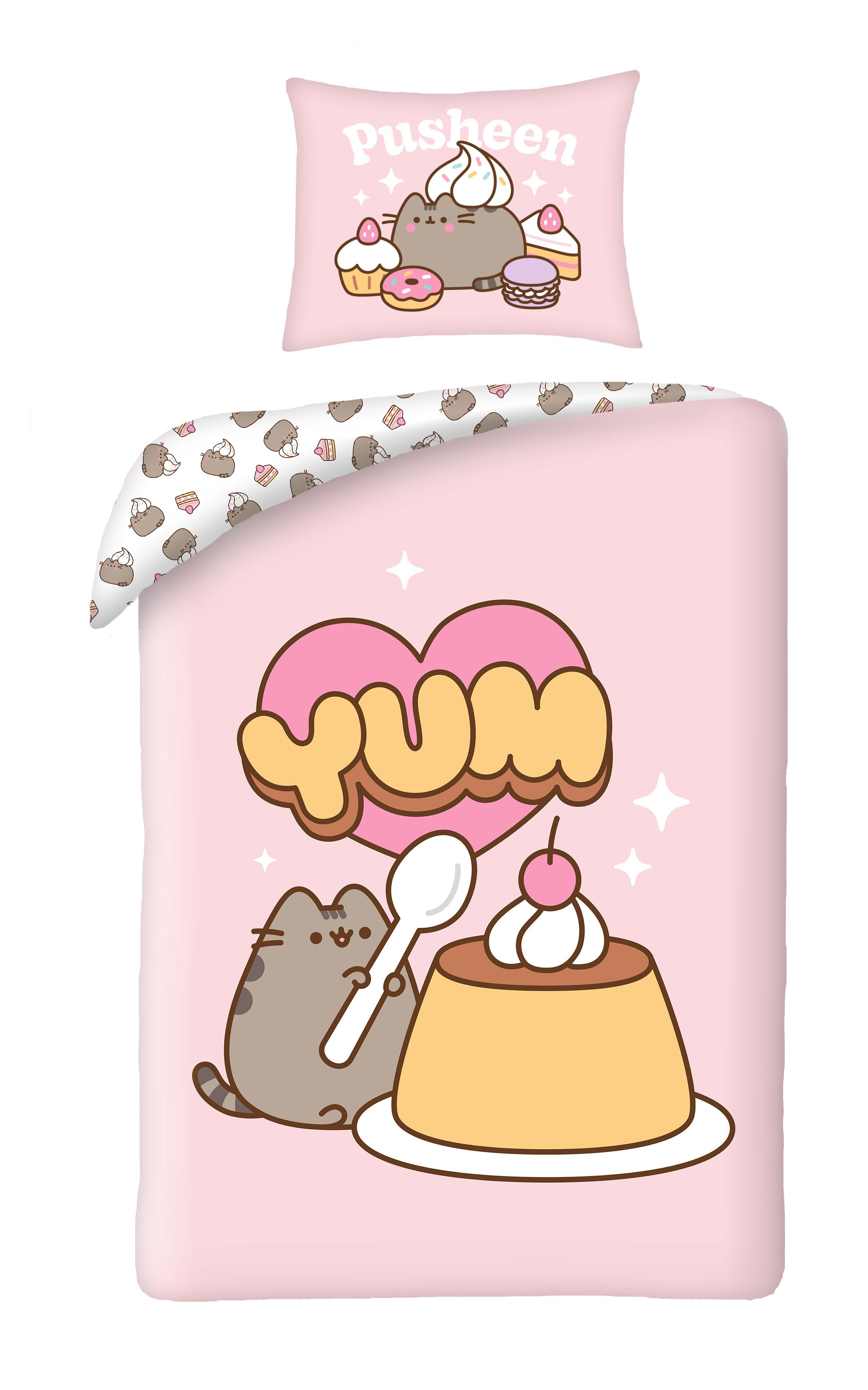 Pusheen Bettwäsche Pusheen The Cat Bettwäsche 140 x 200 cm günstig online kaufen