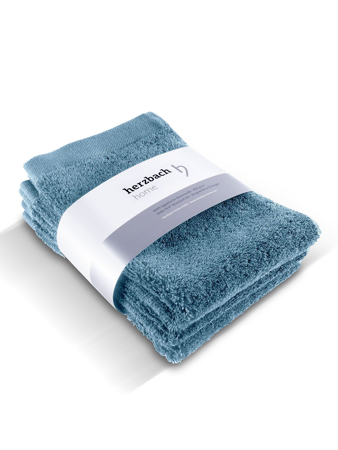 herzbach home Gästehandtücher Pura 30x50 cm, (3-St), 550g/m², Premium-Qualität, 100% Baumwolle, einfarbig