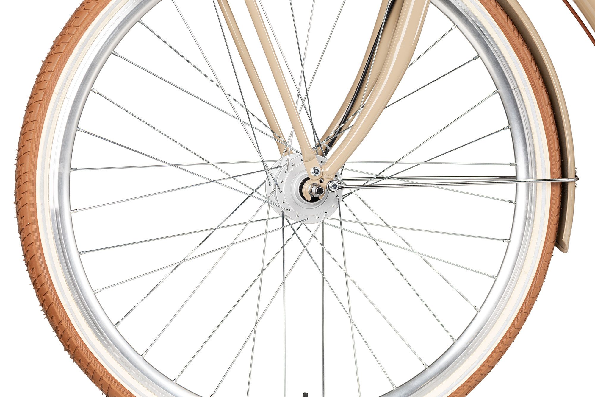 Maxim Cityrad Maxim La Vita, 7 Gang Shimano Tourney 7 Schaltwerk, Kettenschaltung, Straßenausstattung braun/beige – Bild 5 von 5