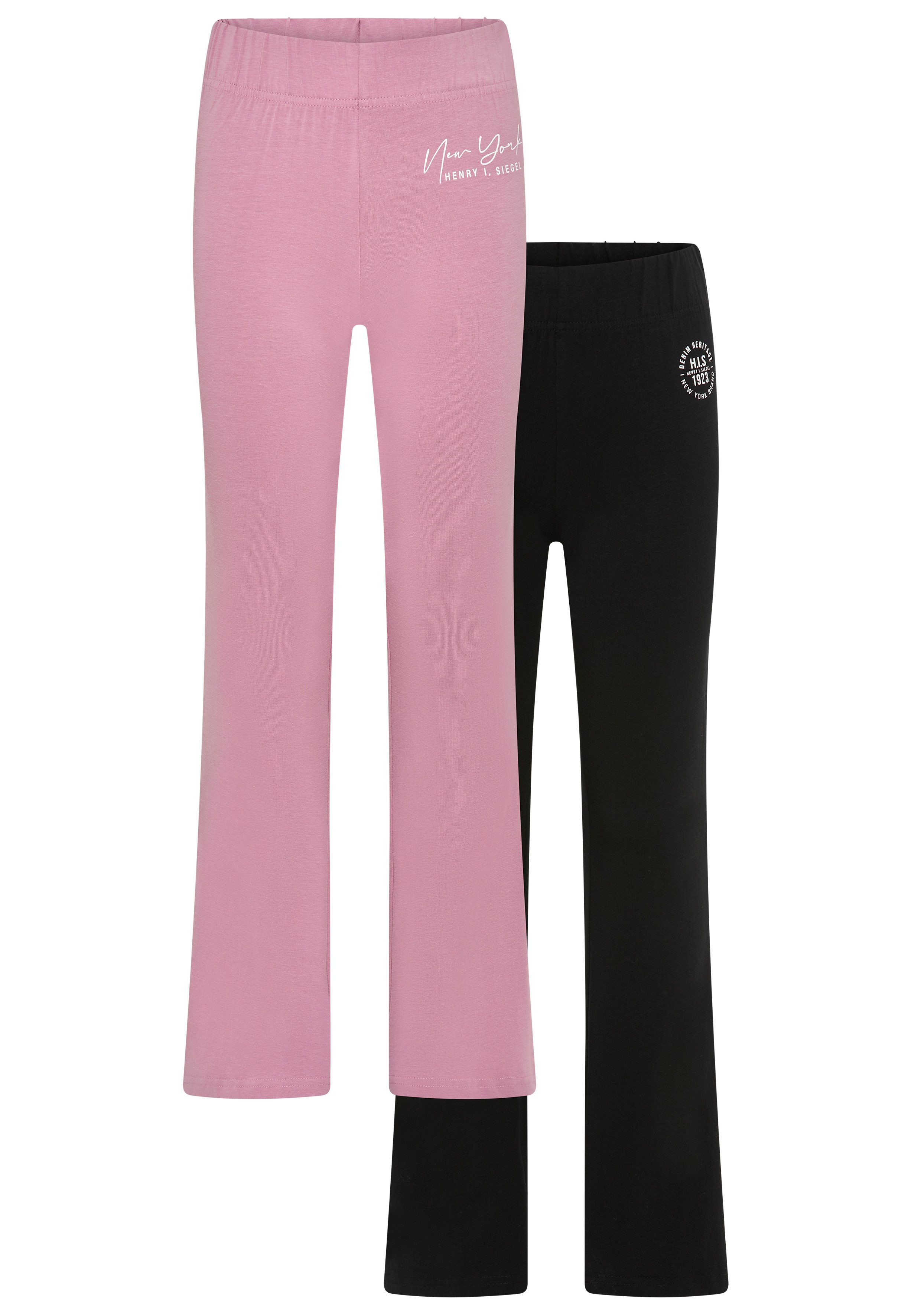 H.I.S Леггинсы 2er Packung Леггинсы mit Schlag (Packung, 2-tlg) NEUHEIT: H.I.S für TEENS! 2er Packung Jazzpants